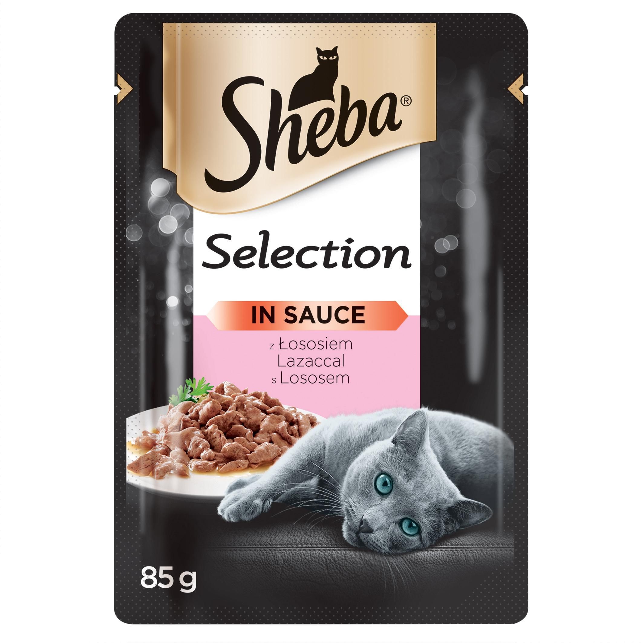 Svět zvířat - Sheba Kompletní krmivo pro dospělé kočky s lososem 85 g