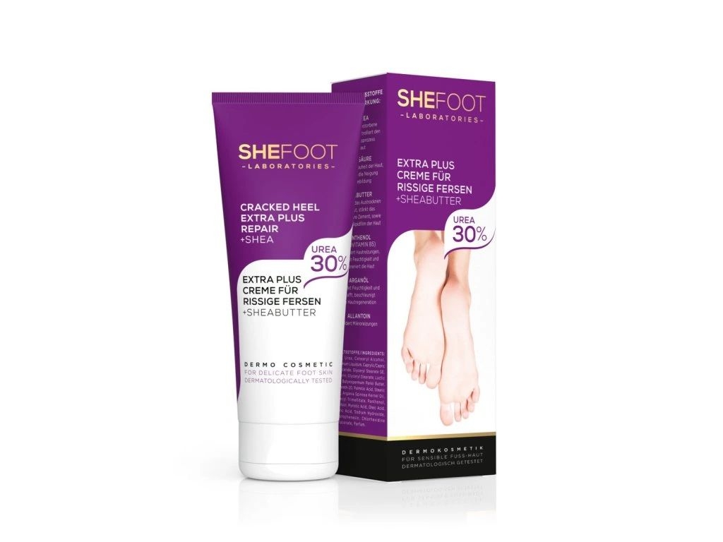 Drogerie a kosmetika - SheFoot Intenzivní regenerační péče na popraskané paty 30 % urey, 75 ml