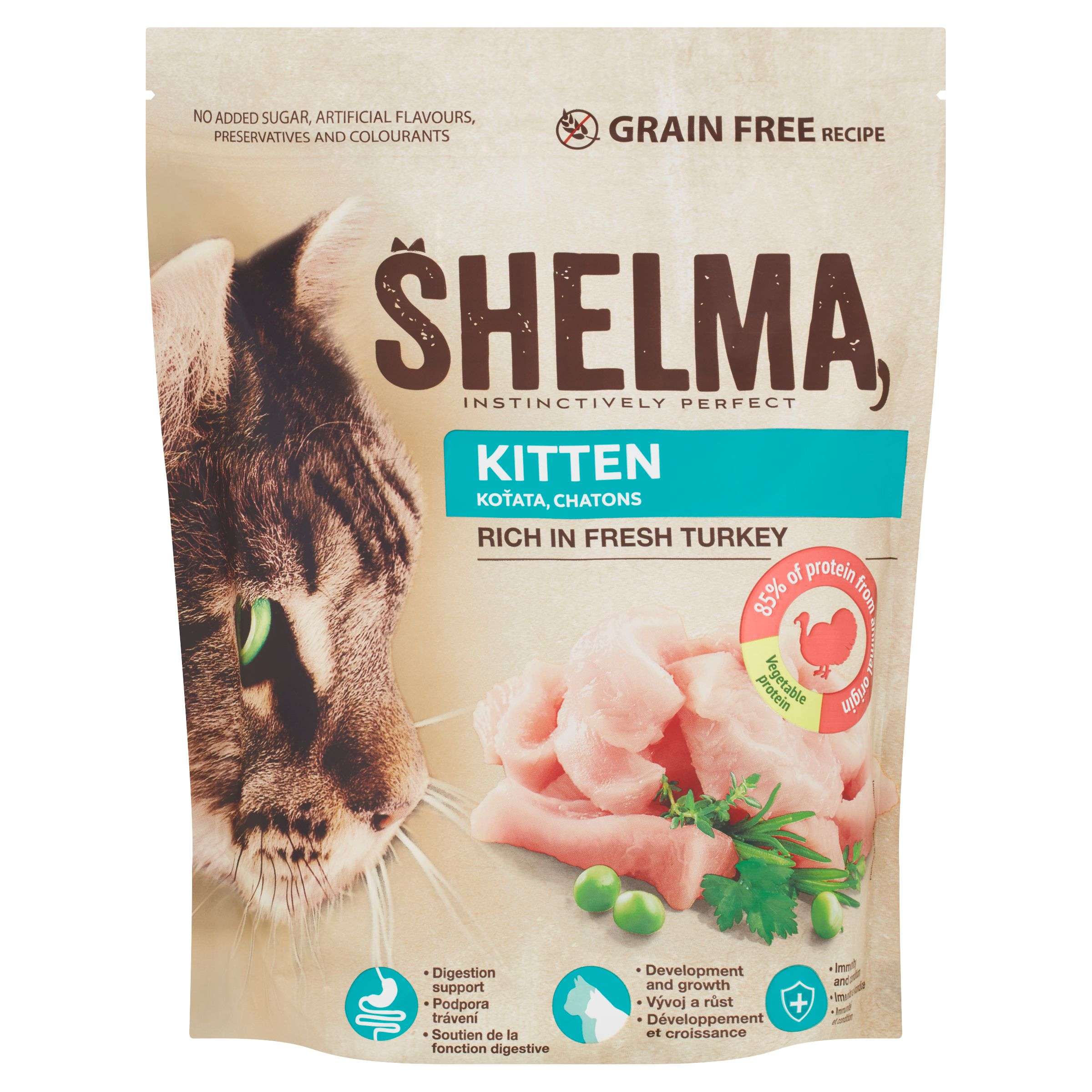 Svět zvířat - Shelma Kitten Franule pro koťata krůta 750 g