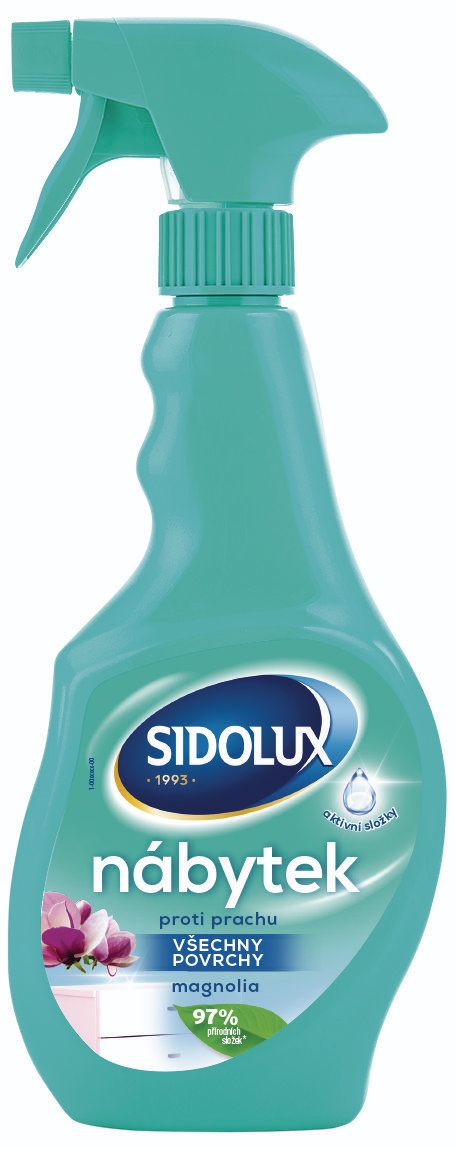 Sidolux M proti prachu s vůní Magnolia rozprašovač 400 ml-1