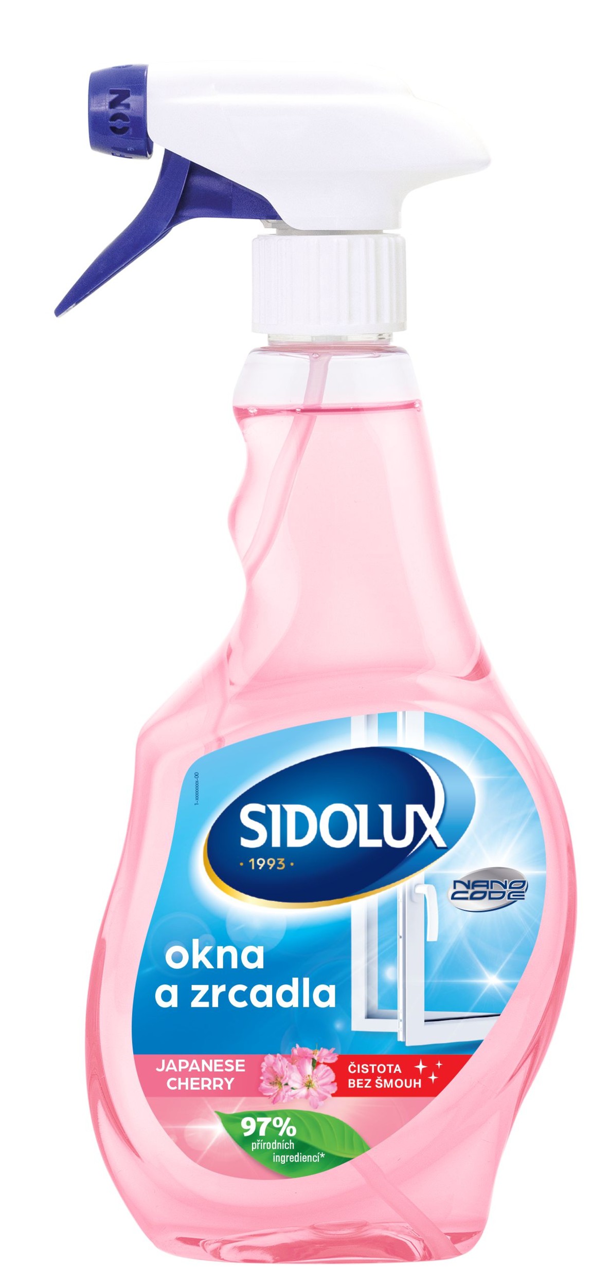 Drogerie a kosmetika - Sidolux na okna a zrcadla nano code japanese cherry 500ml