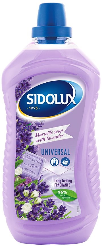 Drogerie a kosmetika - Sidolux universal soda power marseill soap with lavender 1000 ml