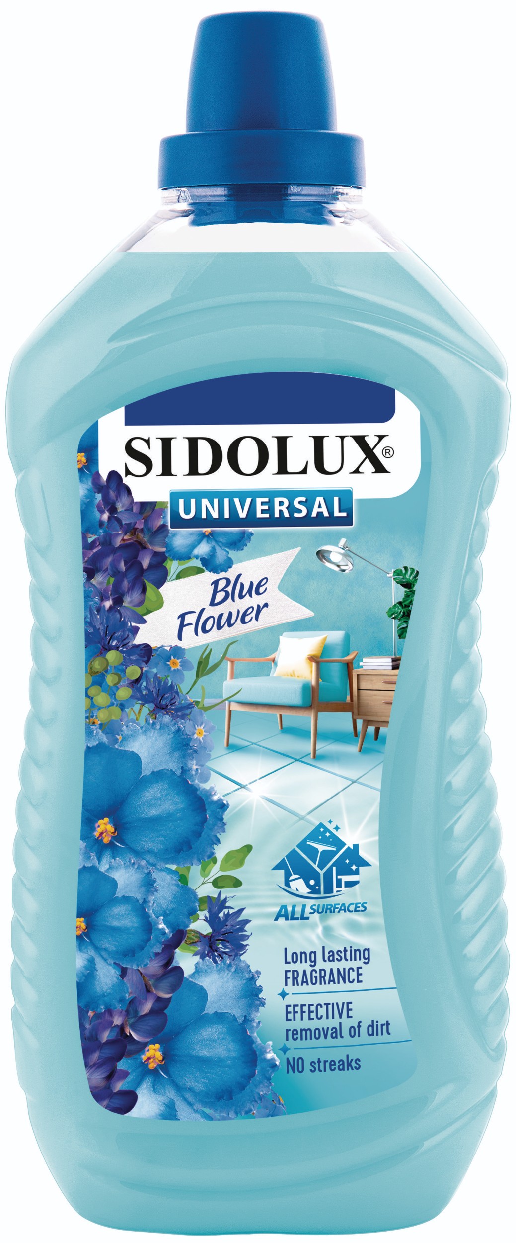 Sidolux Universal soda power s vůní blue flower 1 l-0