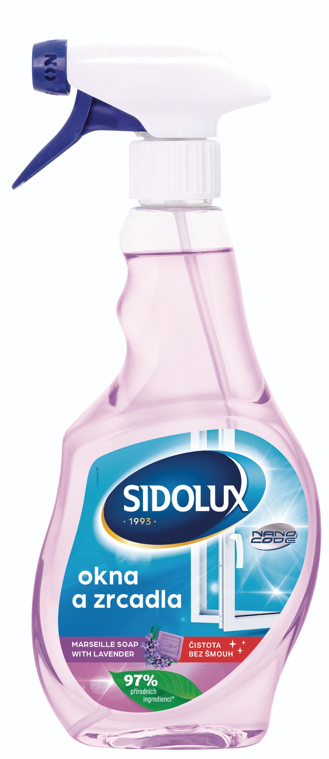 Sidolux window nano code marseill soap with lavender 500 ml-0