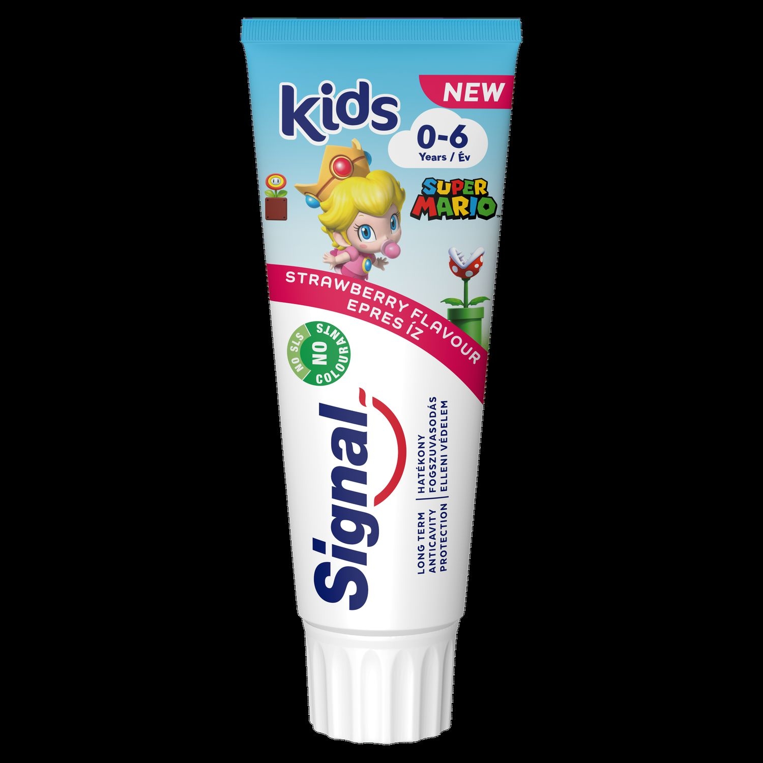 Drogerie a kosmetika - Signal Kids Strawberry dětská zubní pasta 0 - 6 let 75 ml