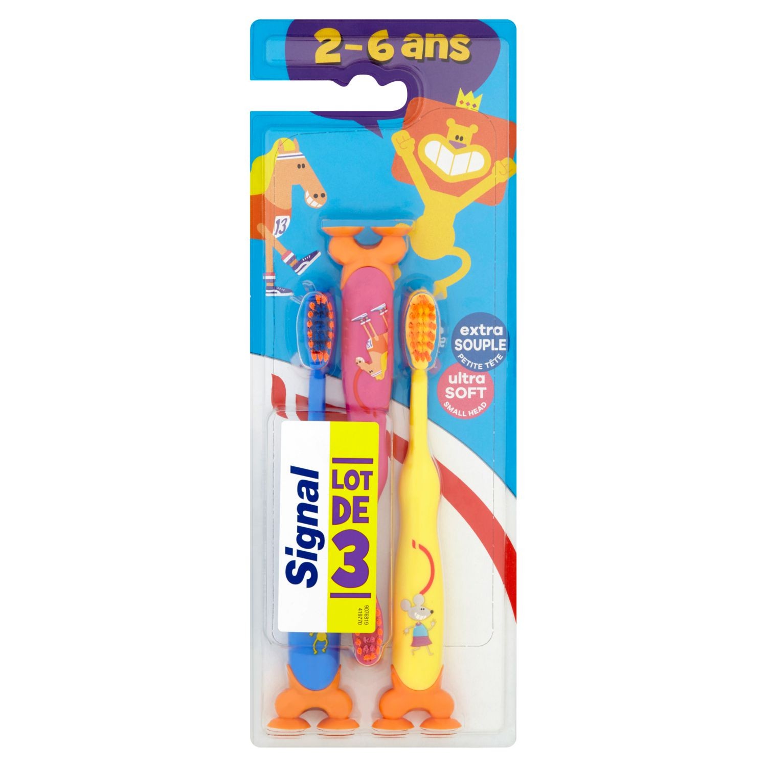 Svět dětí - Signal Kids Zubní kartáček pro děti měkký 3ks