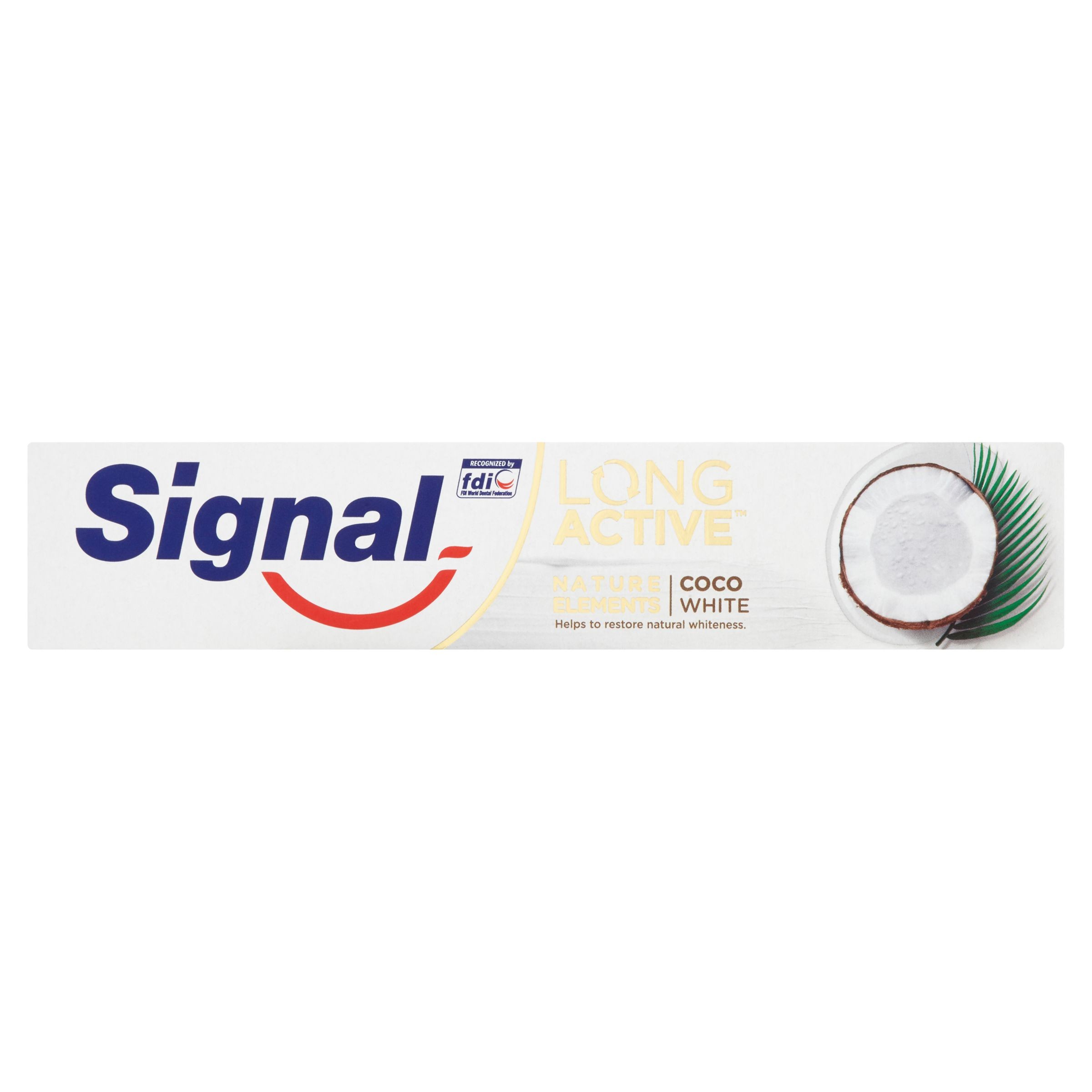 Drogerie a kosmetika - Signal Zubní pasta Long Active Nature Coco White 75 ml