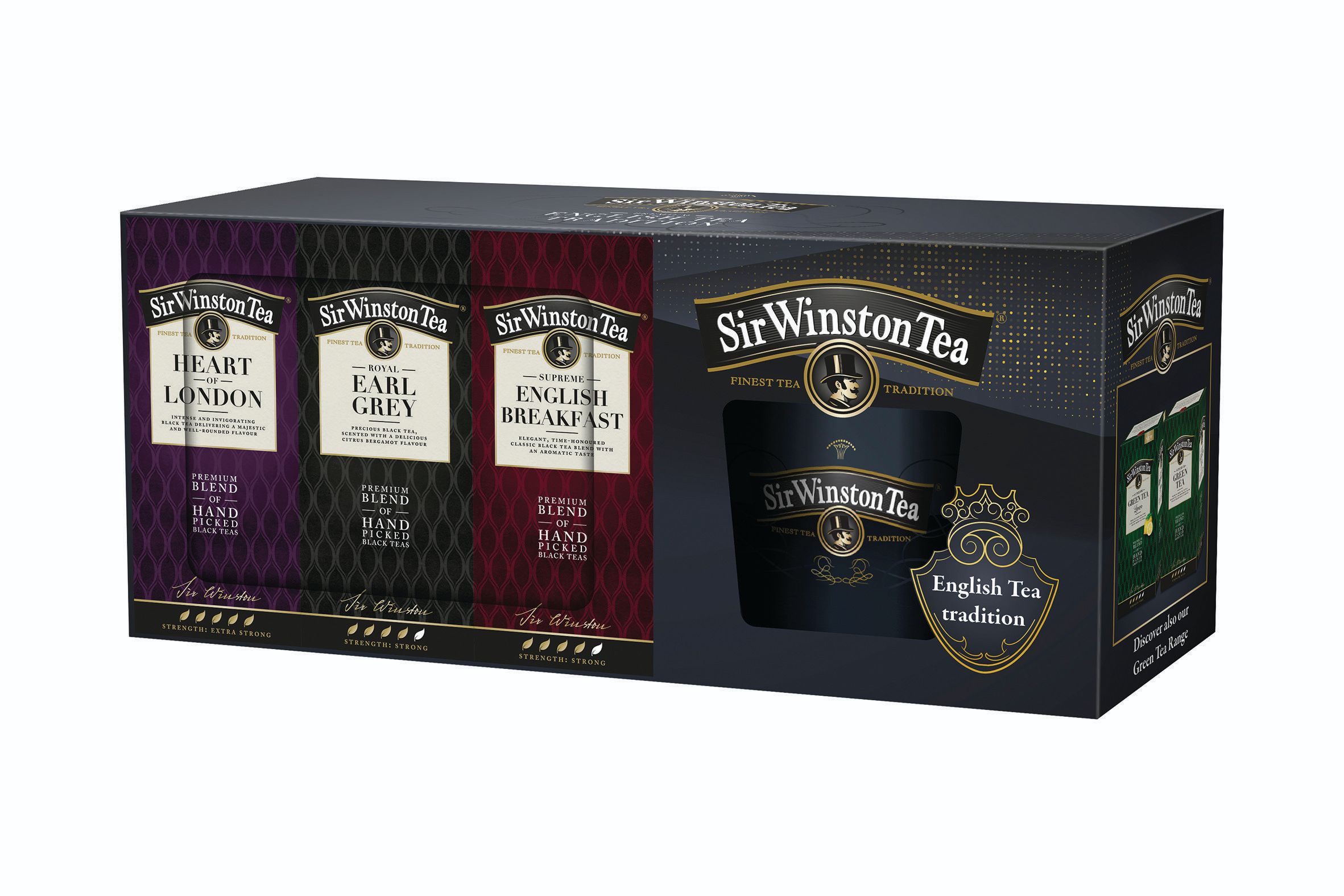 Sir Winston Tea Dárkové balení + hrnek 60 sáčků 111 g-1