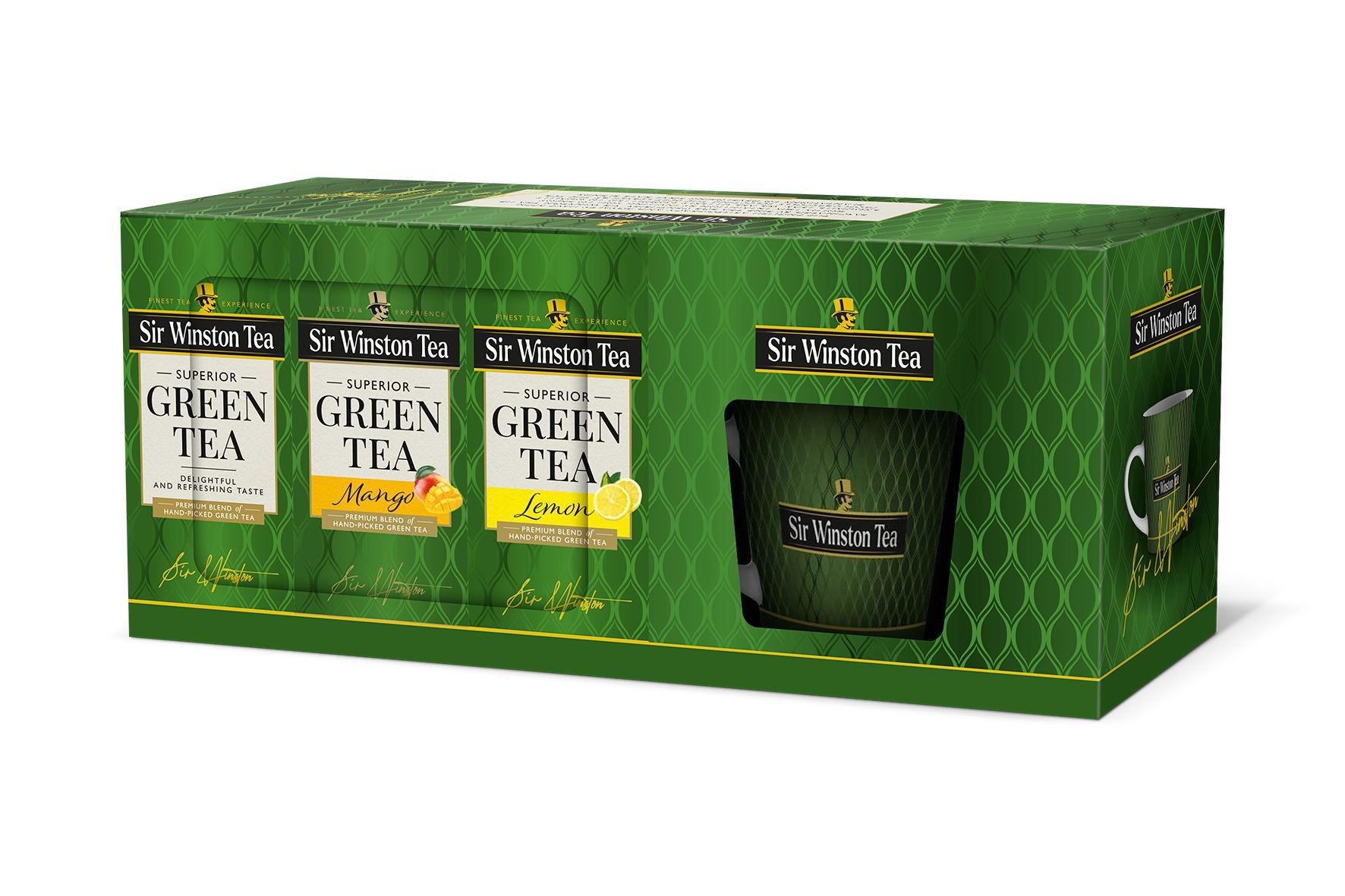 Sir Winston Tea On-pack Green Tea + hrnek 105g