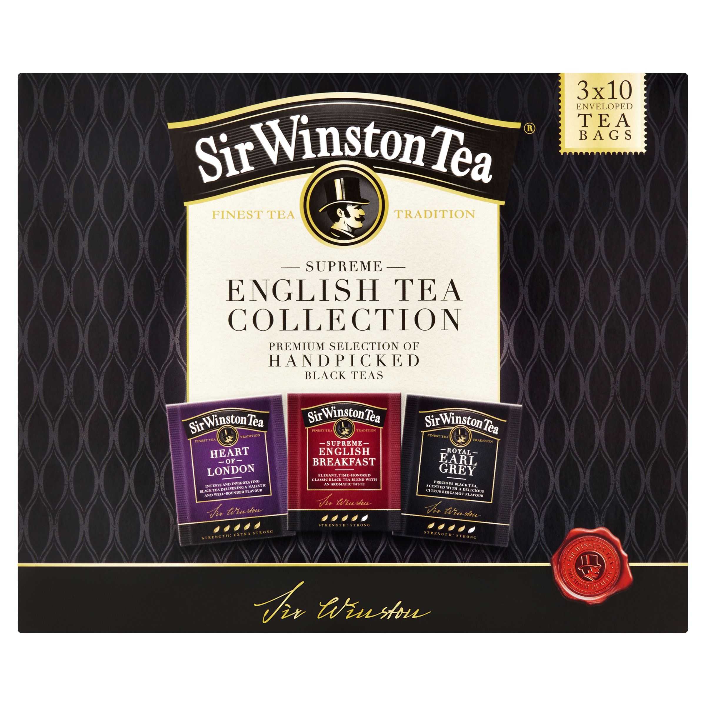 Sir Winston Tea Supreme English Tea collection 30 sáčků 55,5g-0