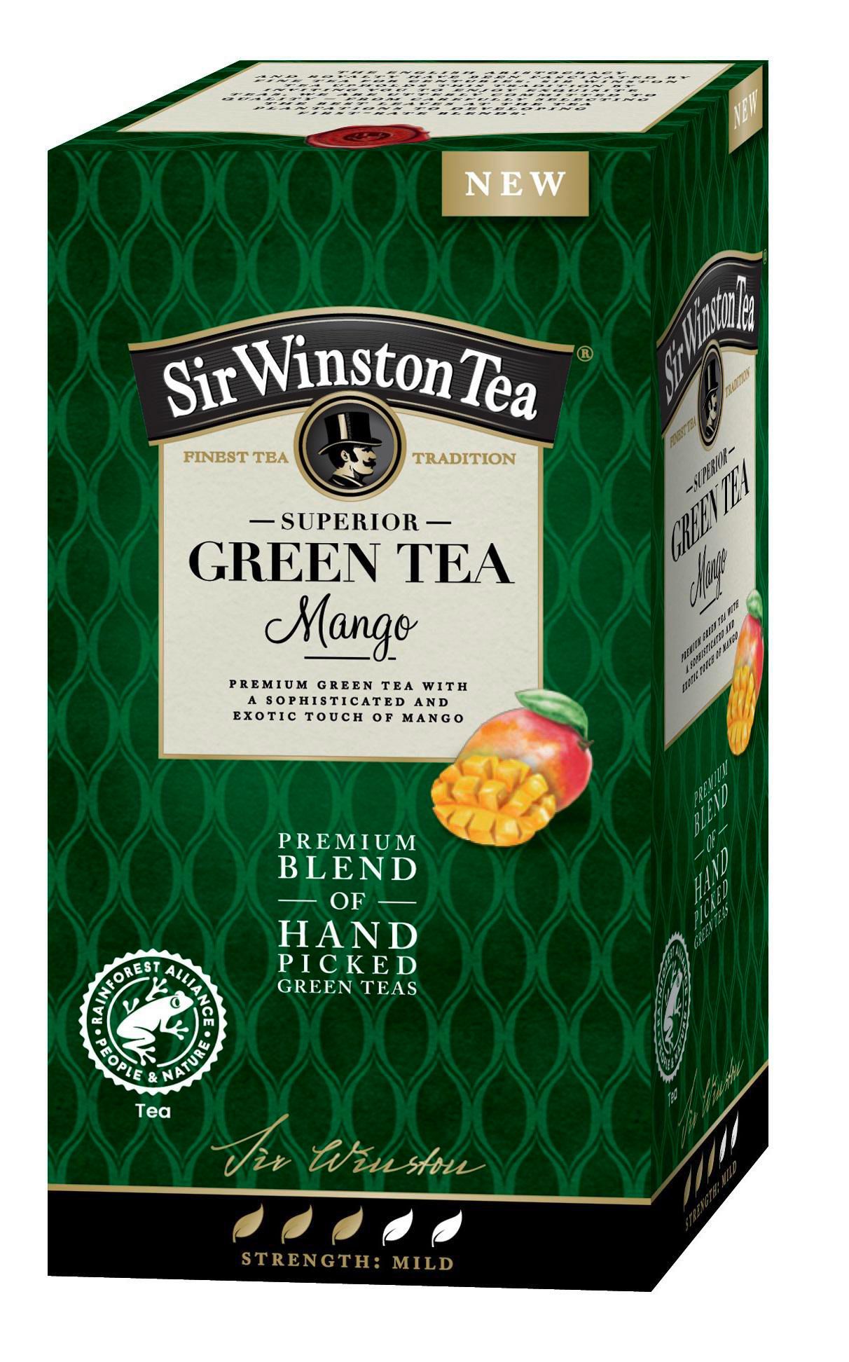 Nápoje - Sir Winston Zelený čaj Mango 35g
