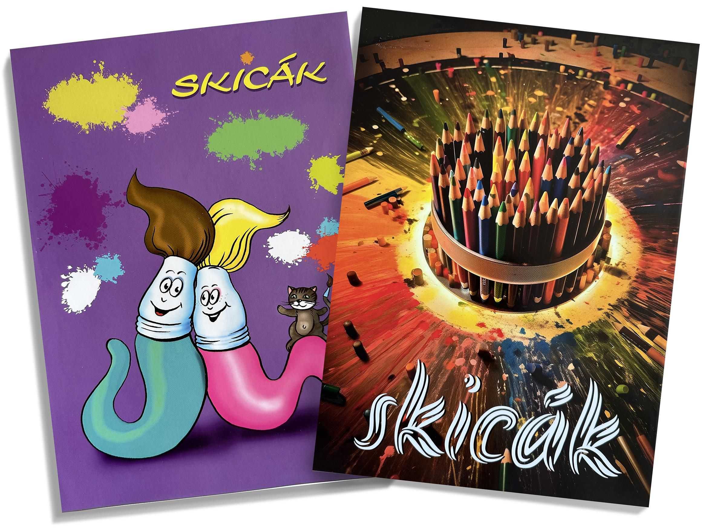 Domácnost a Zahrada - Skicák A4 20l speciál, různé motivy