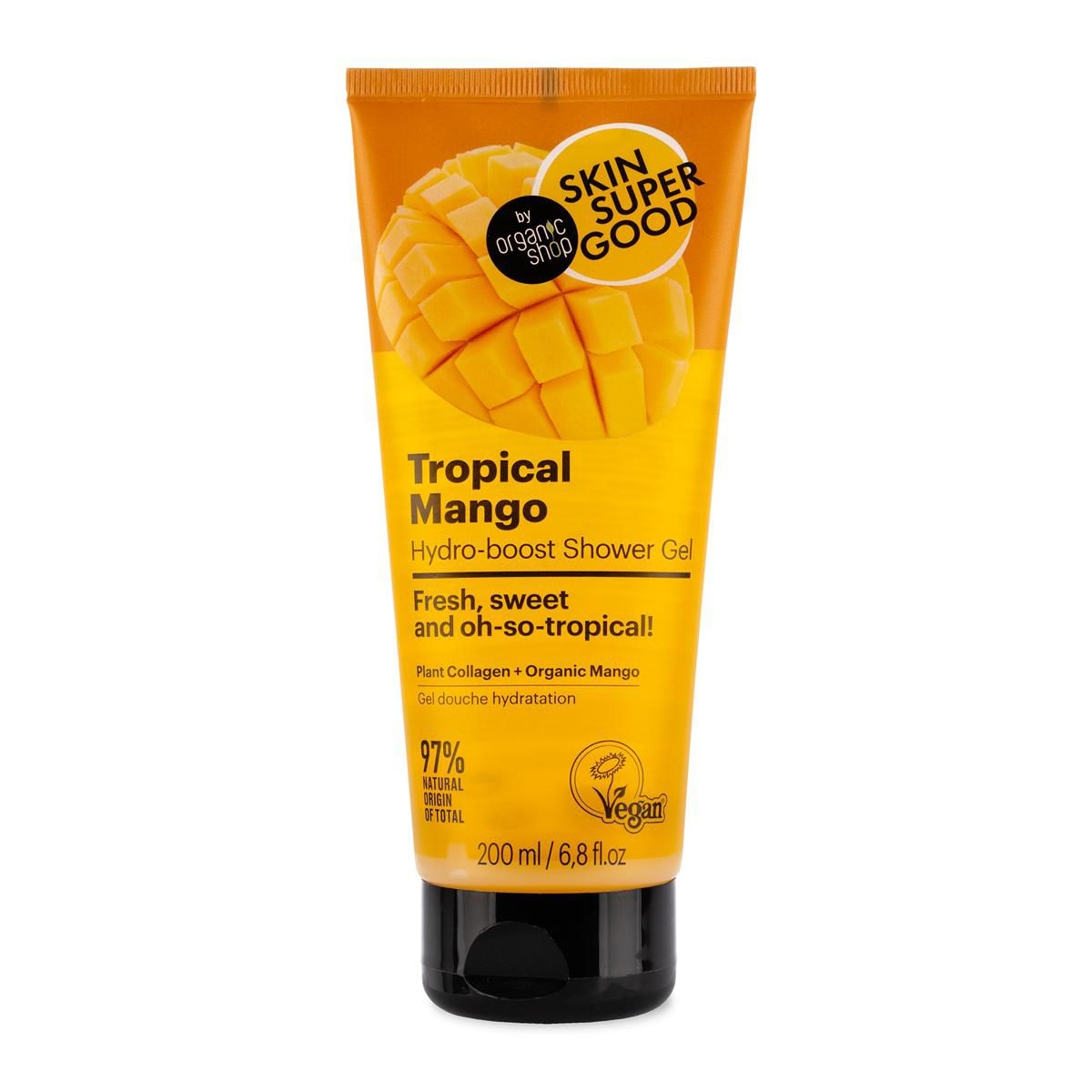 Drogerie a kosmetika - SKIN SUPER GOOD Sprchový gel Tropické mango 200 ml