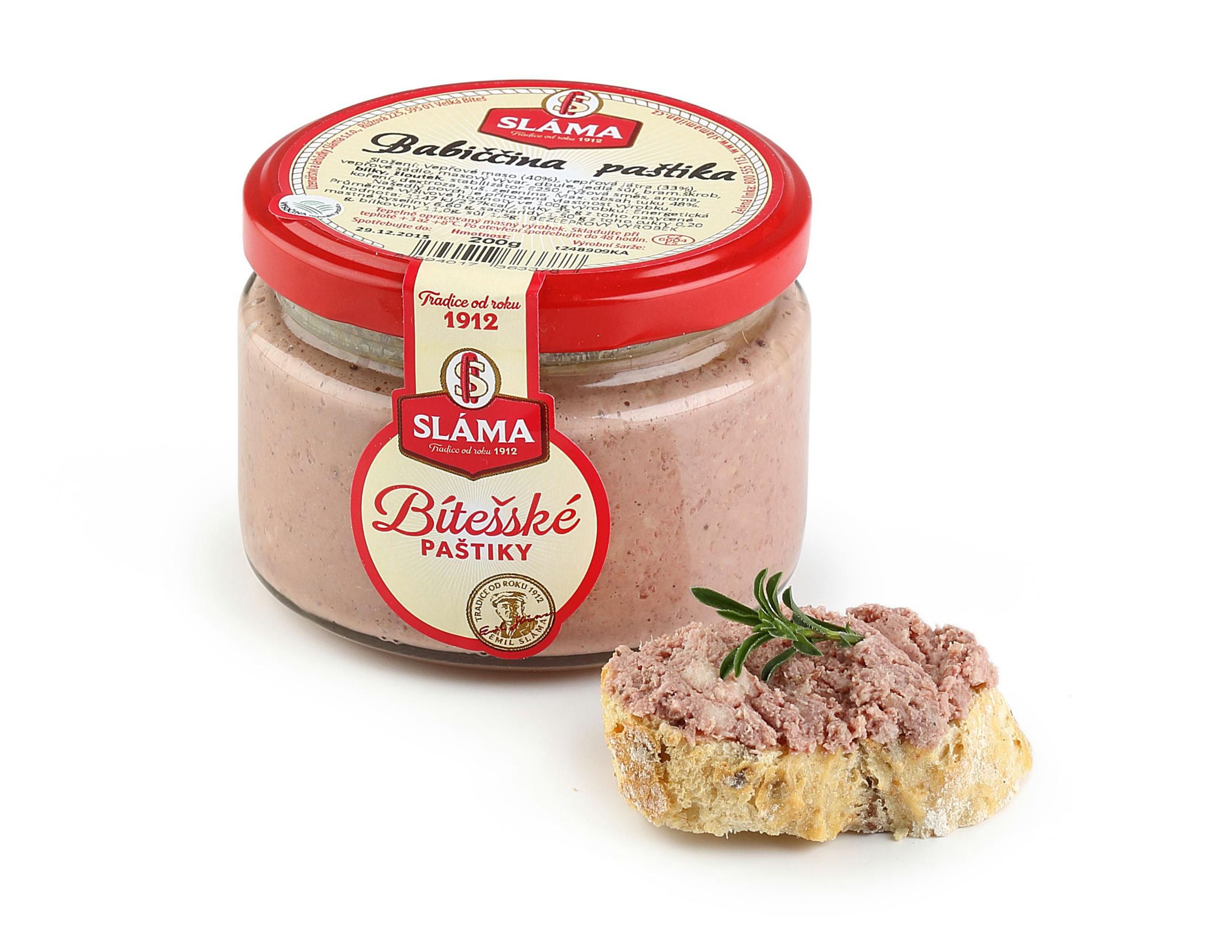 Uzeniny a lahůdky - Sláma Babiččina paštika 200 g