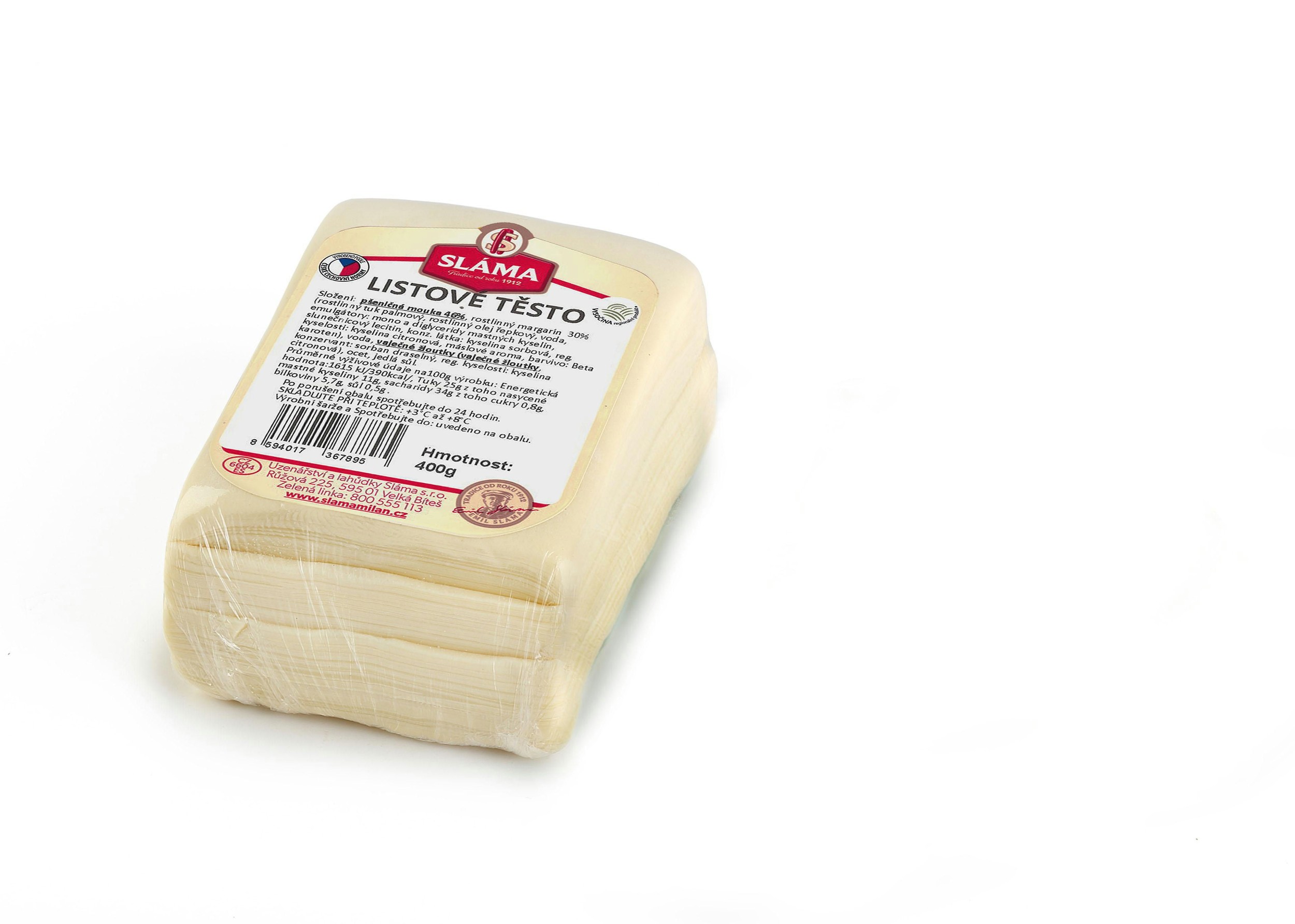 Hotová jídla - Sláma Listové těsto 400 g