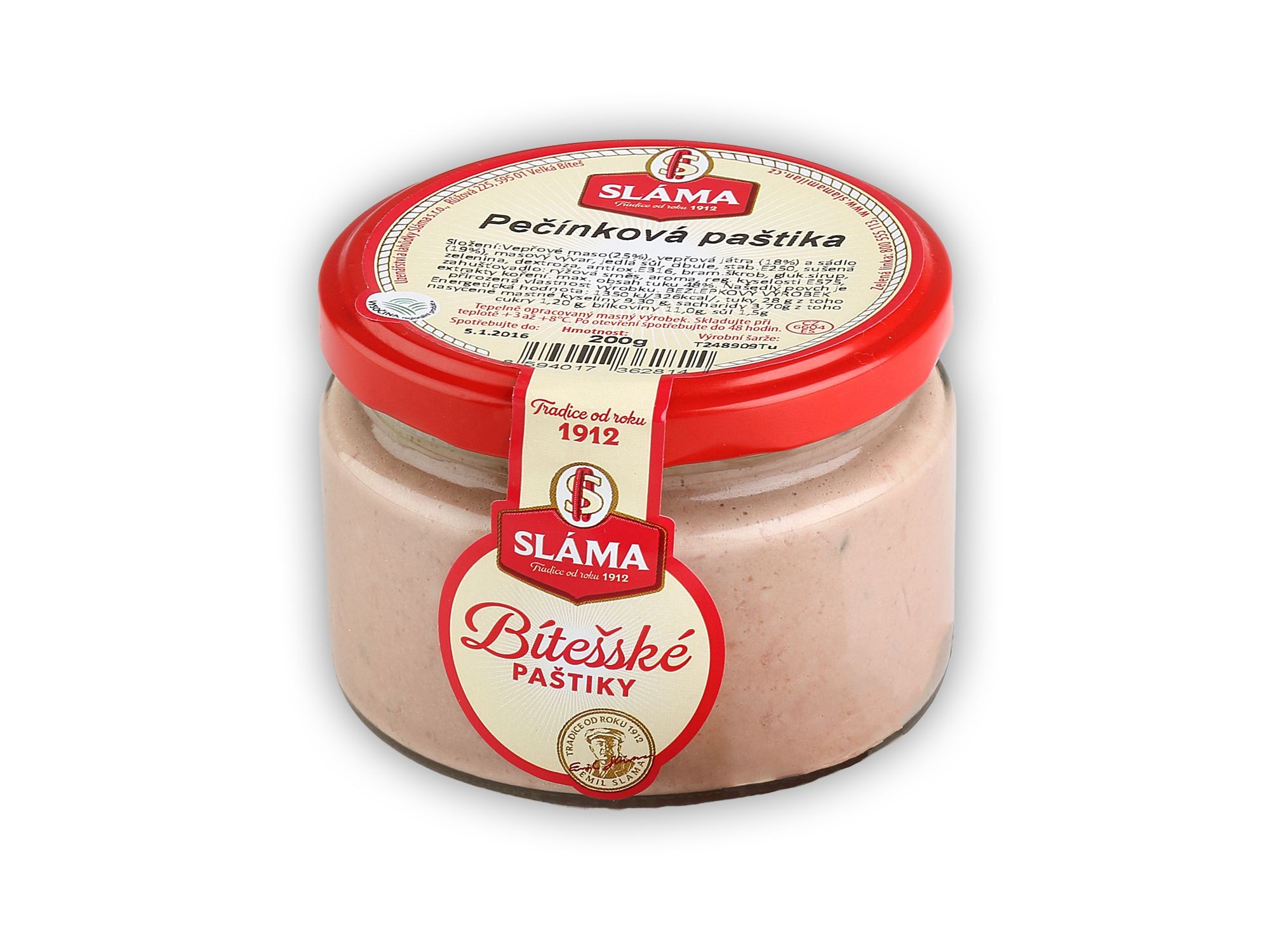Uzeniny a lahůdky - Sláma Pečínková paštika 200 g
