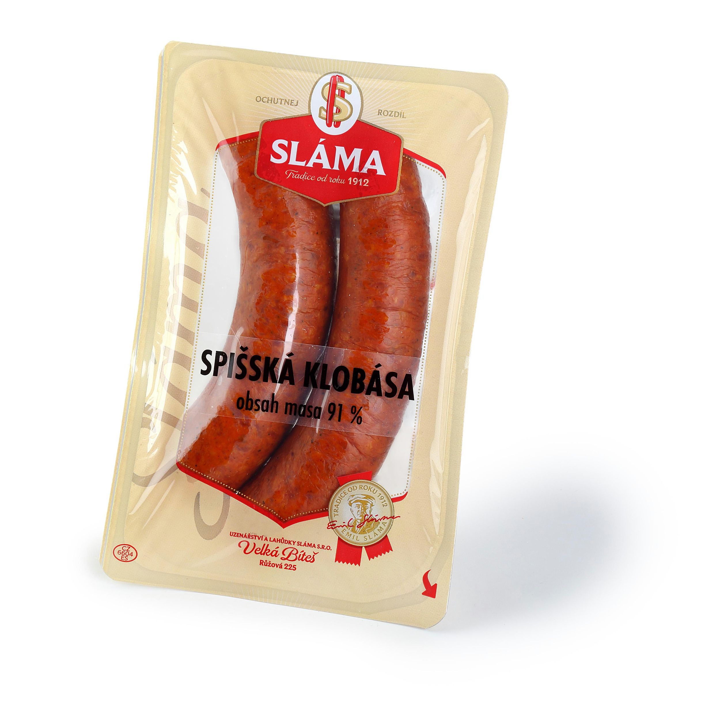 Uzeniny a lahůdky - Sláma Spišská klobása 260g