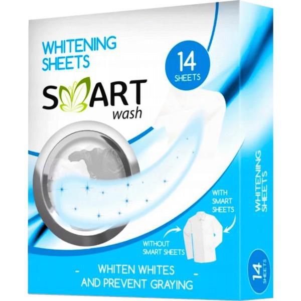 Drogerie a kosmetika - SMART wash<br>Whitening ubrousky do pračky <br>14 ks