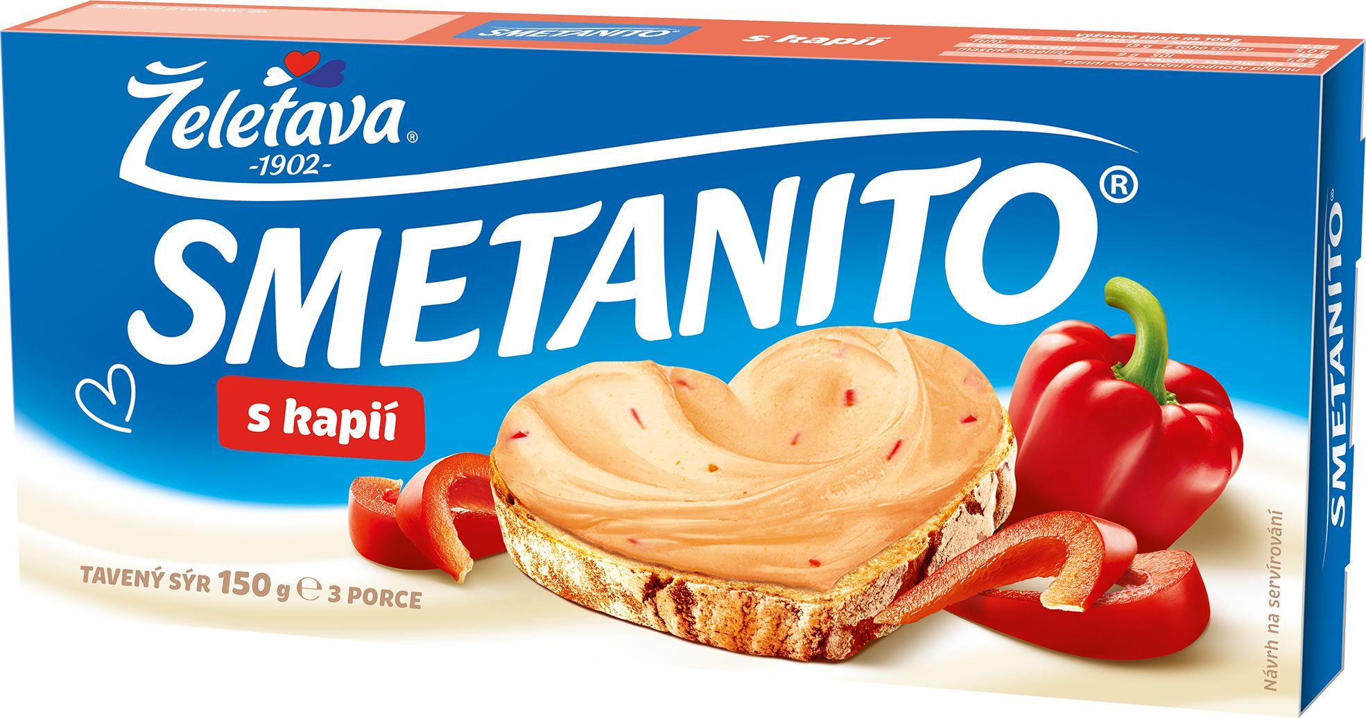 Mléčné a chlazené - Smetanito s kapií 150 g