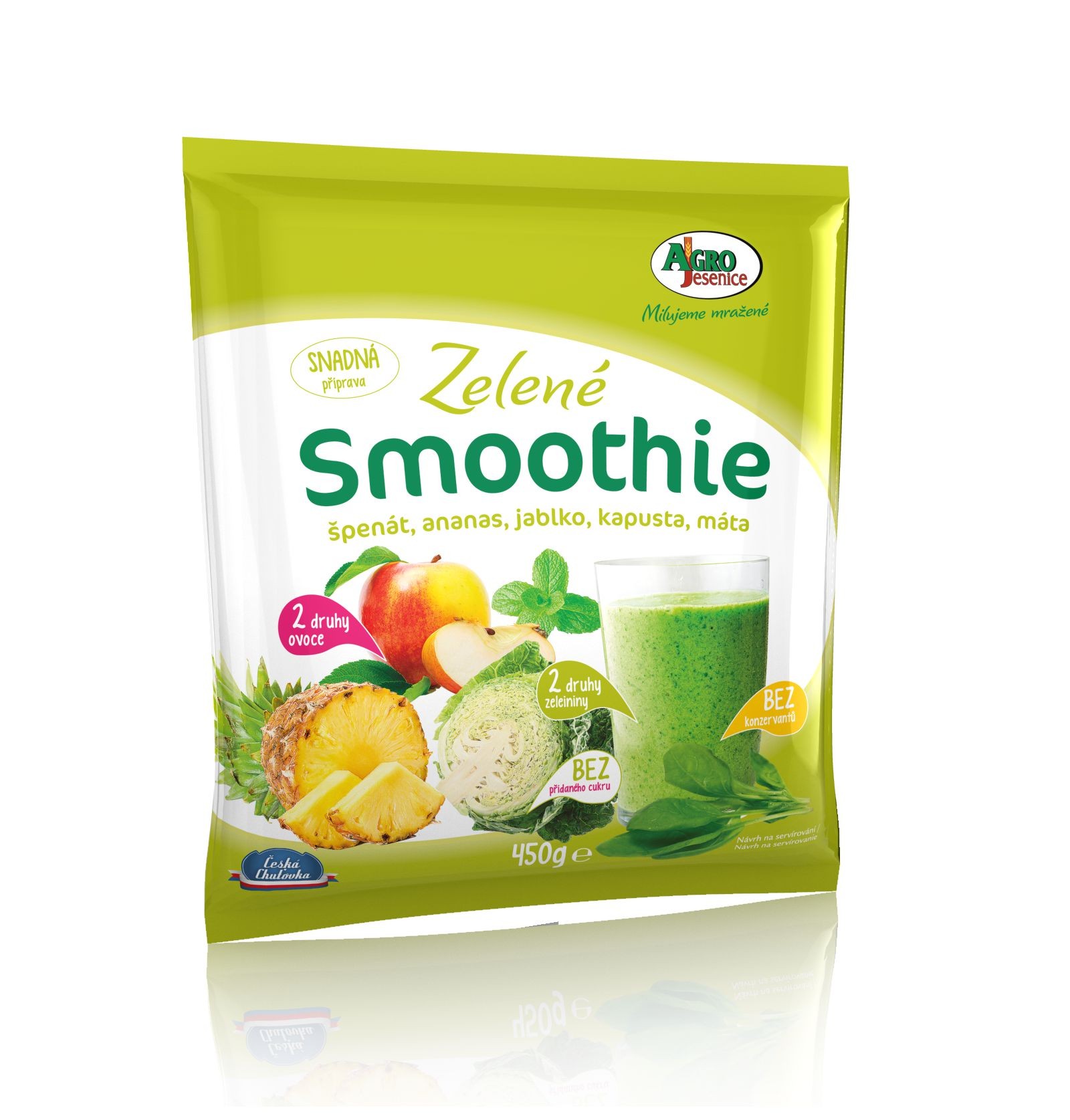 Mražené potraviny - Smoothie zelené mražené 450g