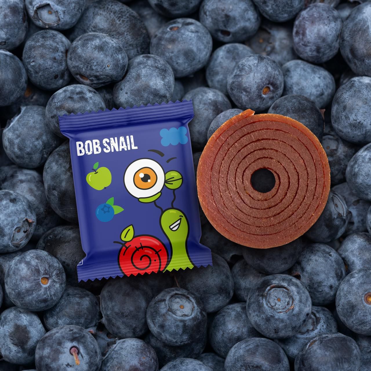 Šnek BOB ovocné rolky jablko-borůvka 100g-4