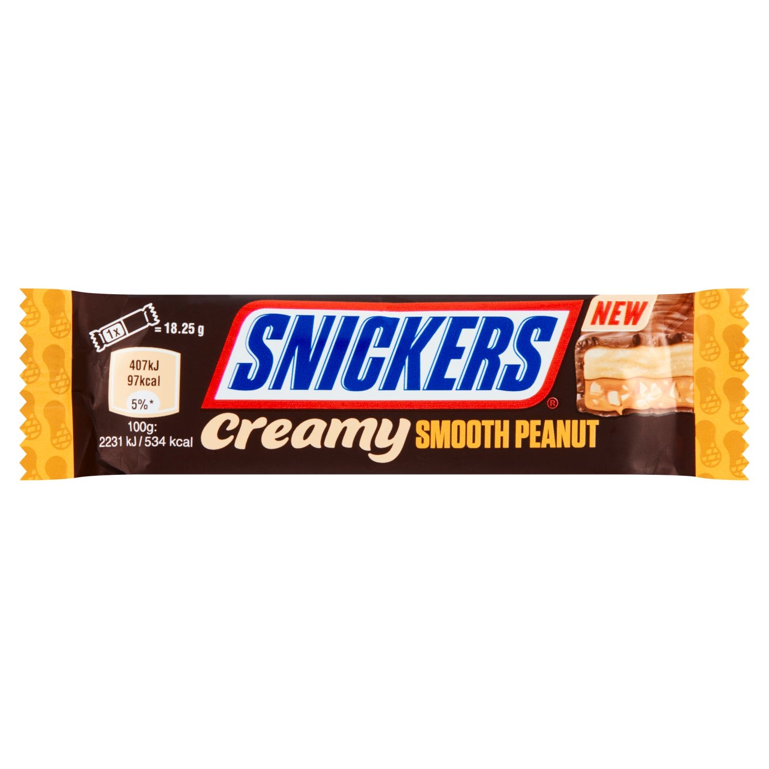Trvanlivé potraviny - Snickers Creamy tyčinka 36,5g