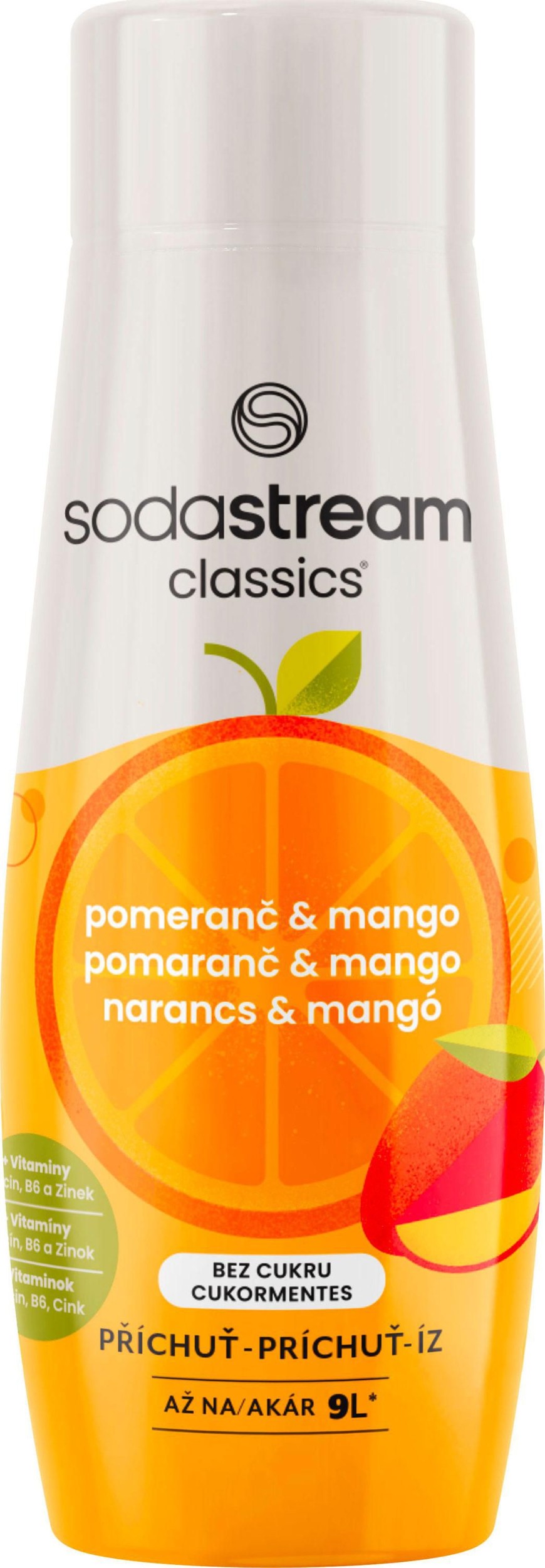 Nápoje - Sodastream Příchuť Pomeranč Mango Zero 440ml