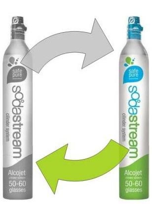 Elektro - Sodastream Vyměnitelná bombička náhradní plyn CO2 výměnný 1 ks - modrá lahev