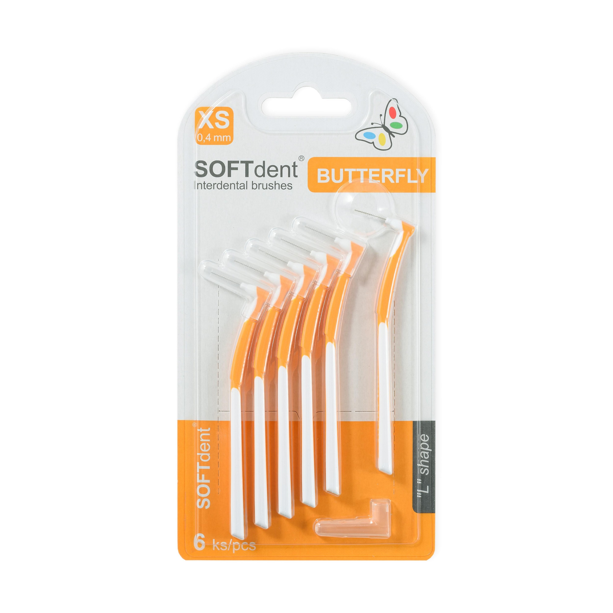 Drogerie a kosmetika - Soft Dent mezizubní kartáčky XS 0,4mm 6 ks