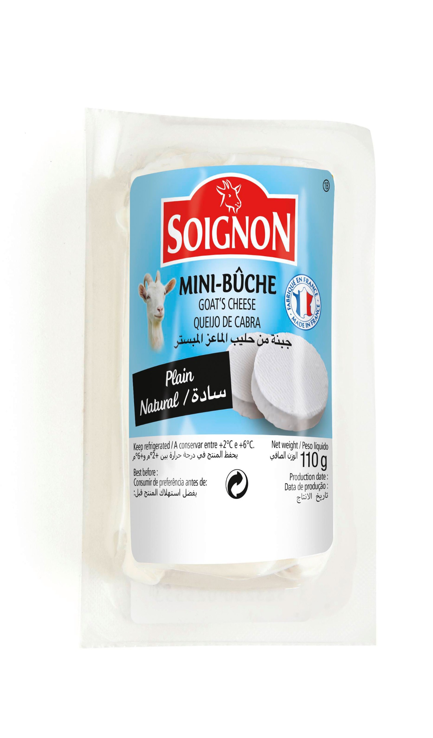 Mléčné a chlazené - Soignon Mini Buche natur 110g