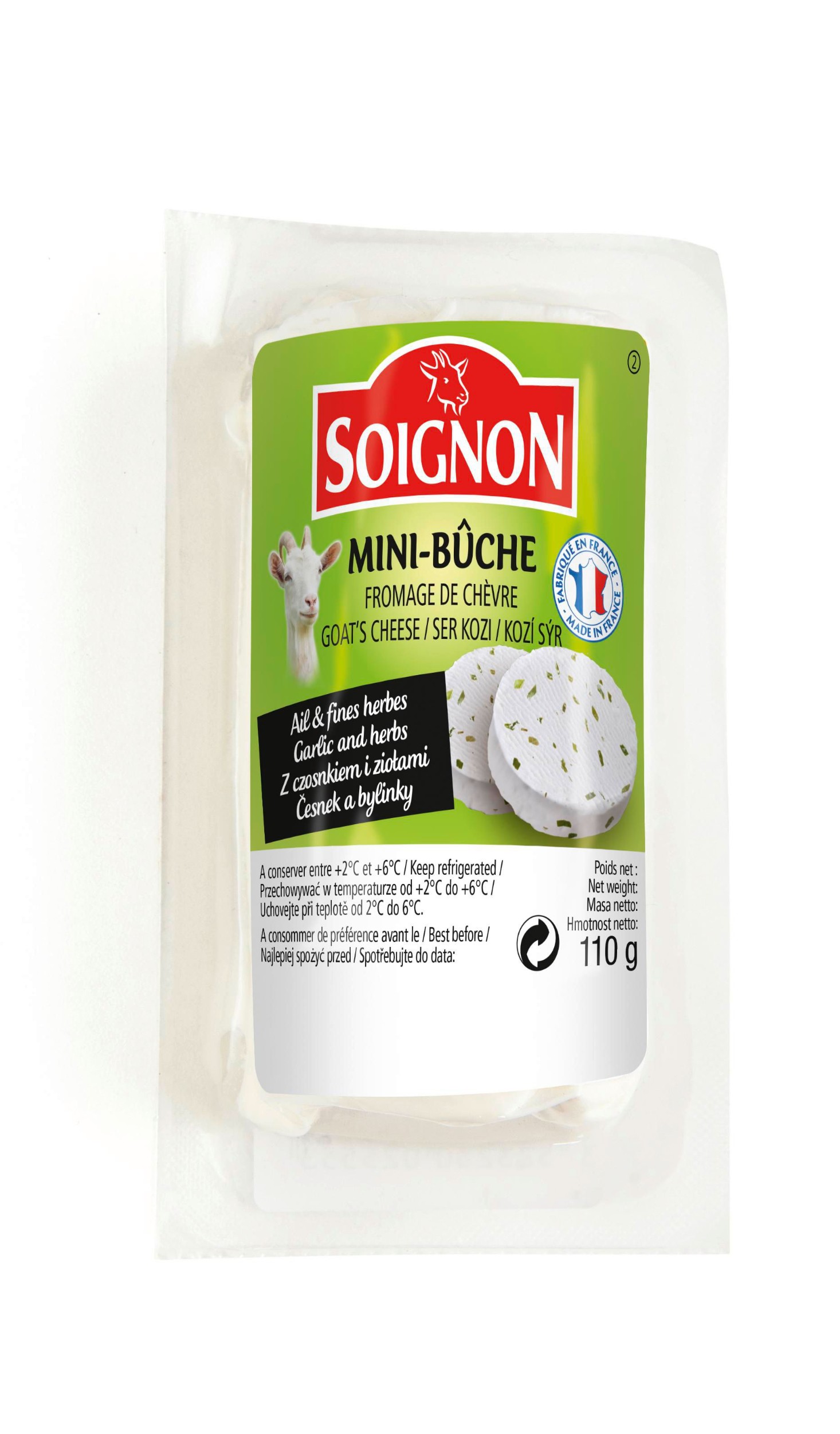 Mléčné a chlazené - Soigon Kozí sýr s bylinkami 110g