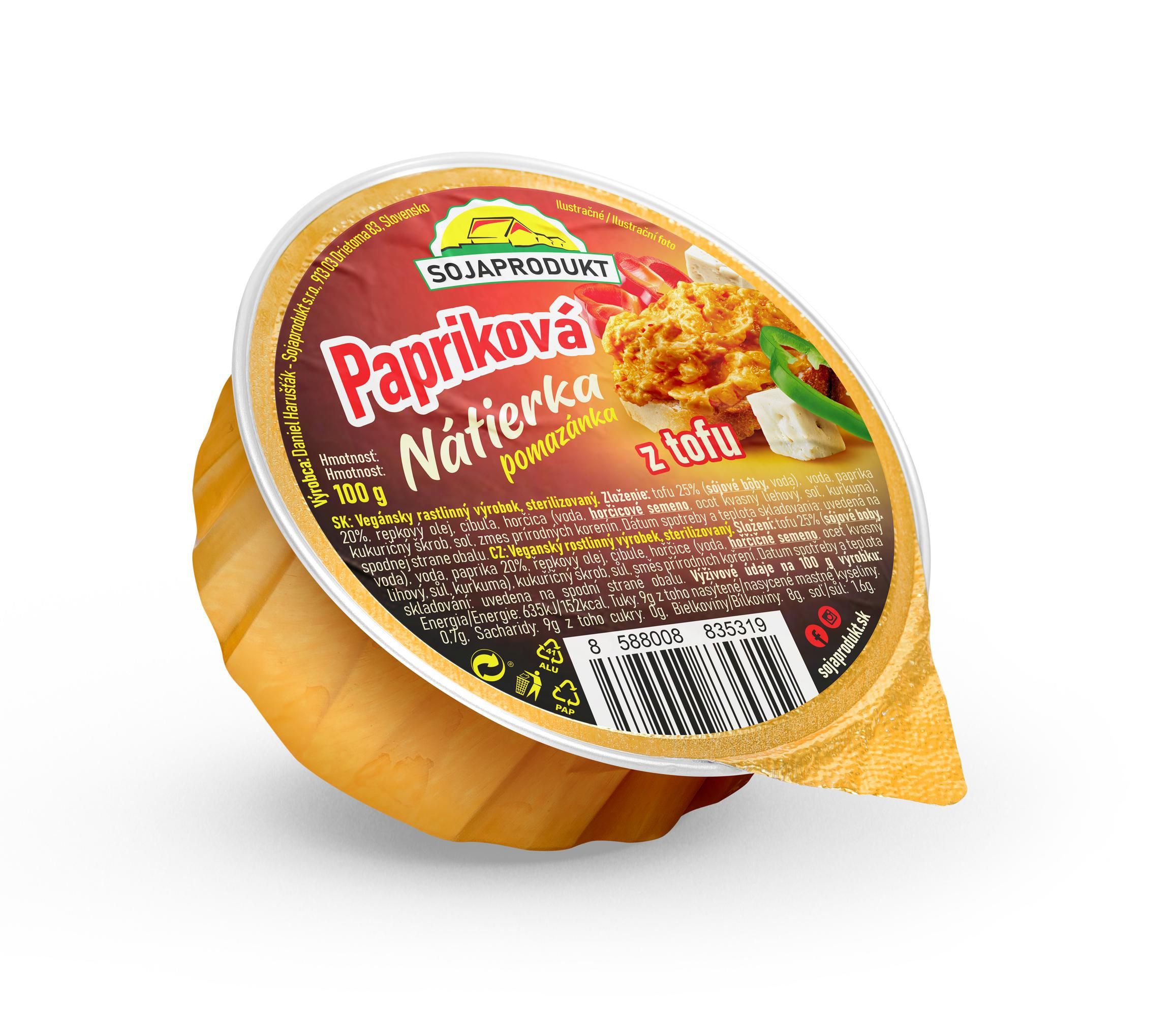 Zdravý svět - Sojaprodukt Papriková pomazánka z tofu 100g