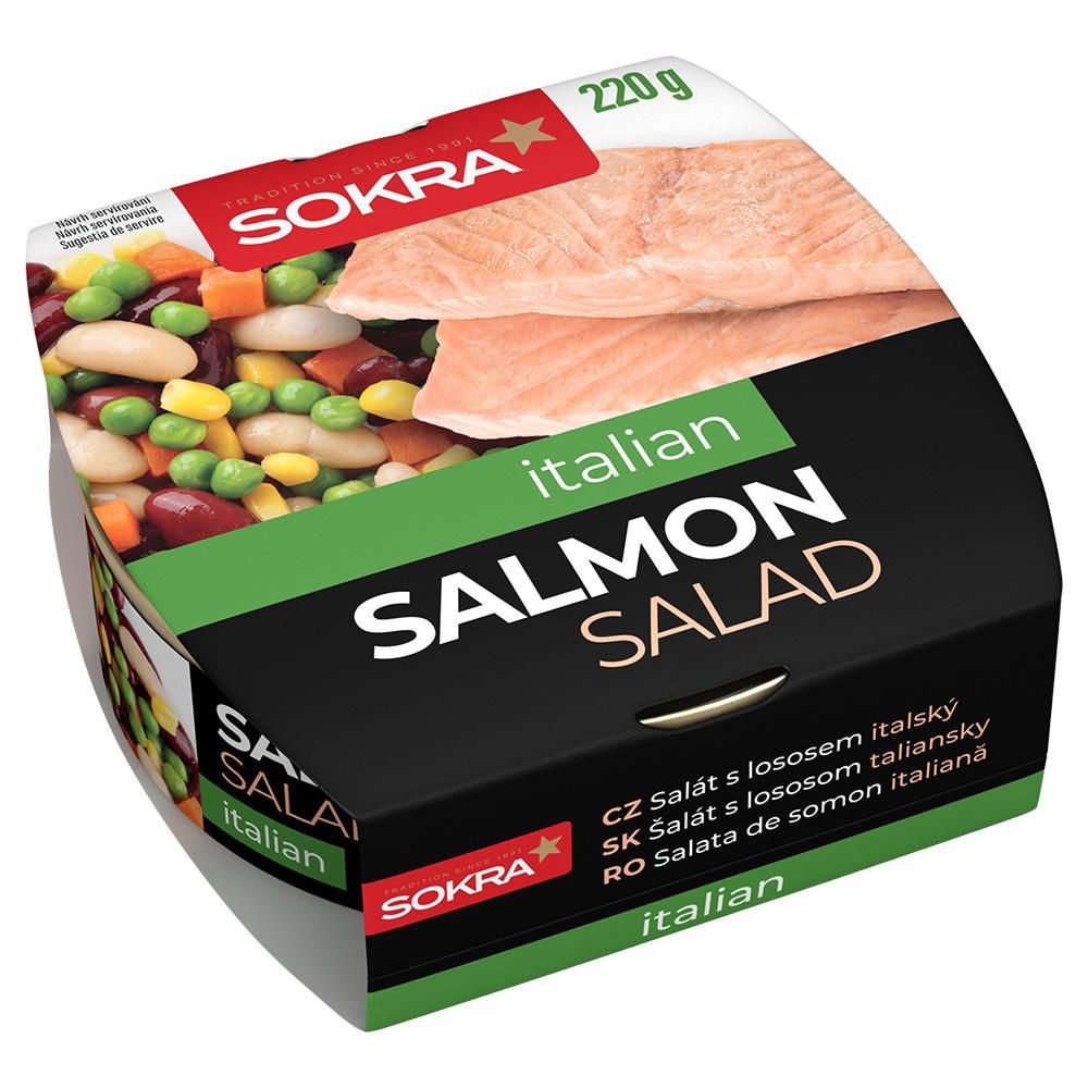Trvanlivé potraviny - Sokra Salát s lososem Italský 220 g