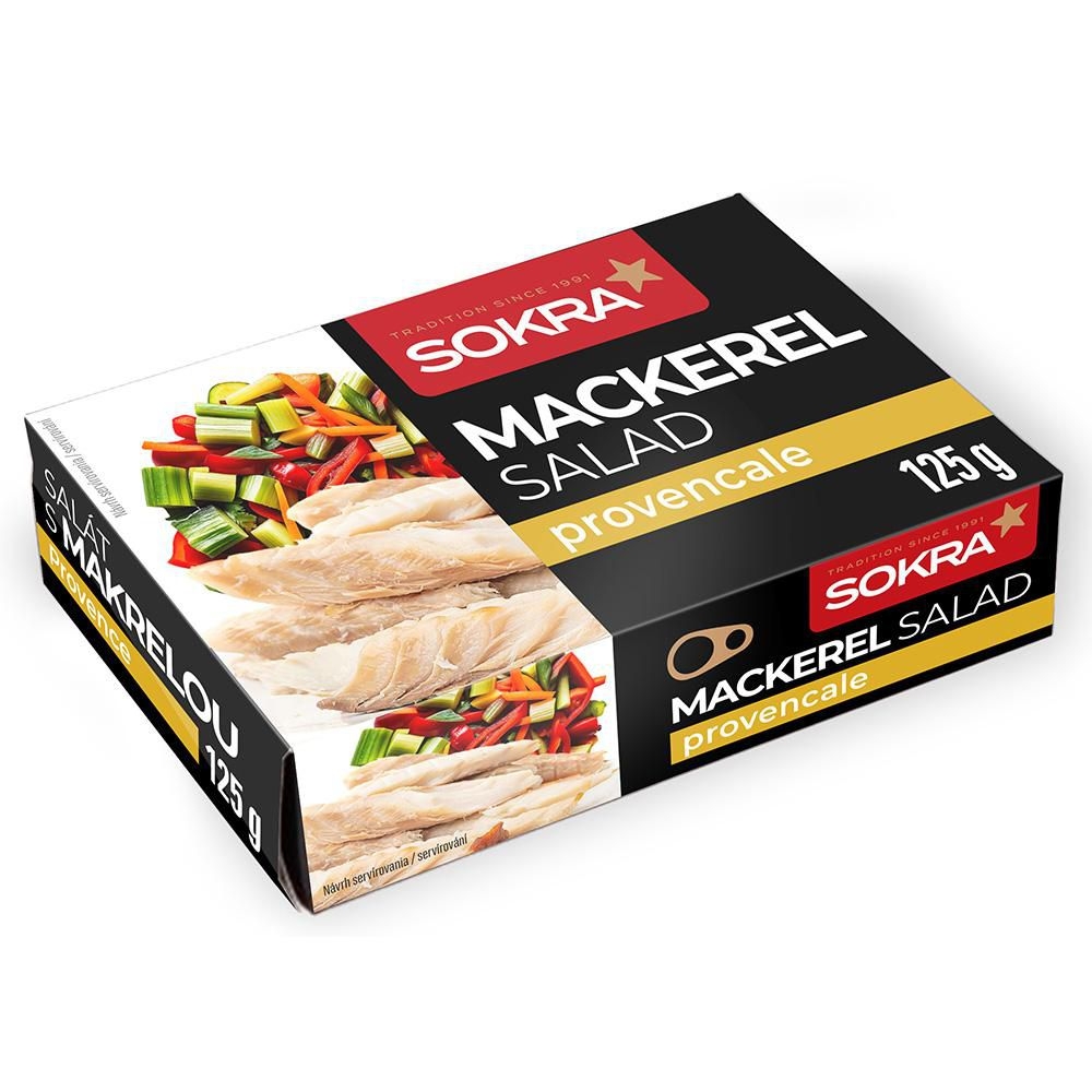 Trvanlivé potraviny - Sokra Salát s makrelou Provencale 125g