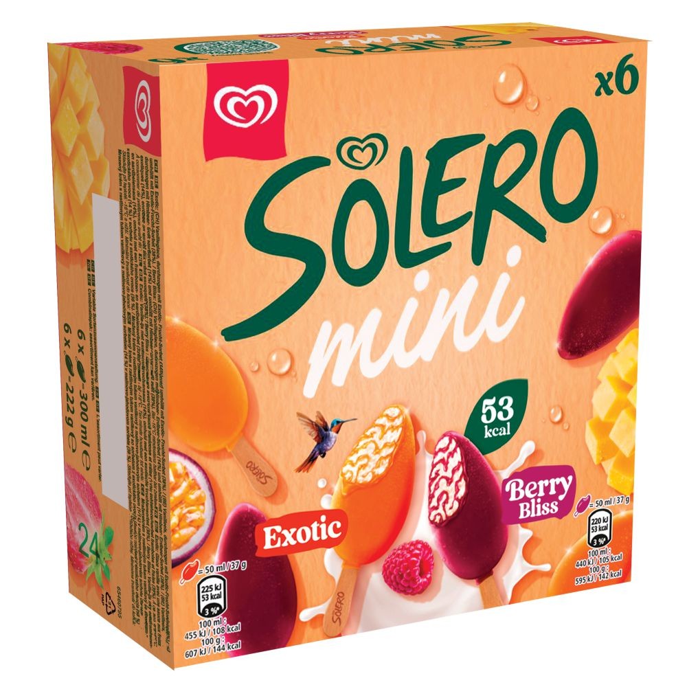 Mražené potraviny - Solero Mini zmrzlina 6x50 ml