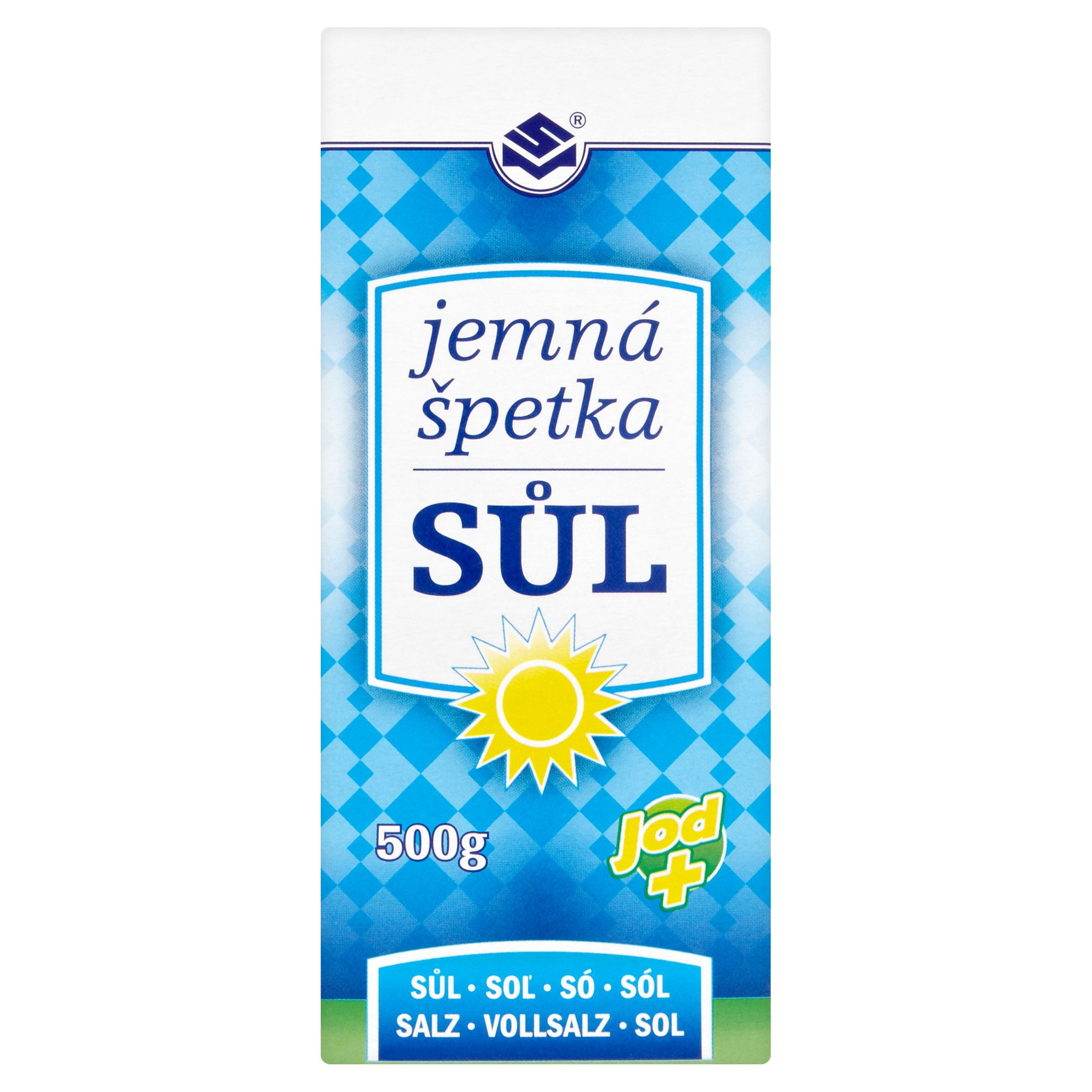 Trvanlivé potraviny - Solné Mlýny Jemná špetka sůl s jodem 500 g