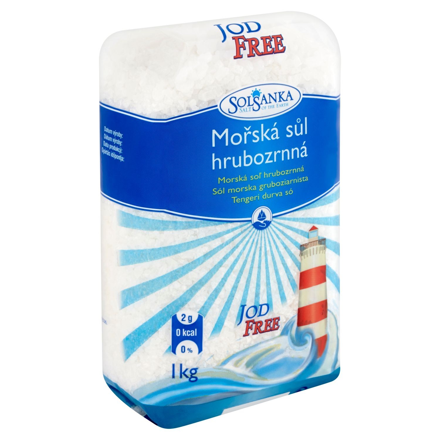 Trvanlivé potraviny - Solsanka Mořská sůl hrubozrnná 1 kg