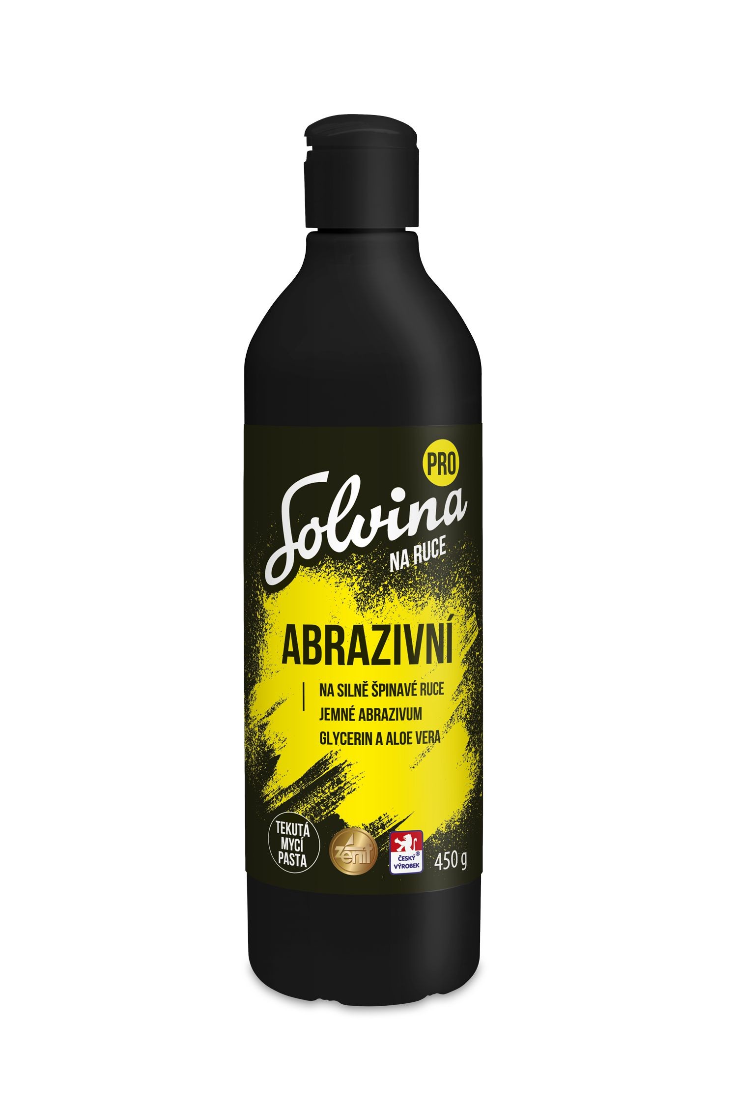 Drogerie a kosmetika - Solvina PRO abrazivní tekutá mycí pasta na ruce s aloe vera 450 g