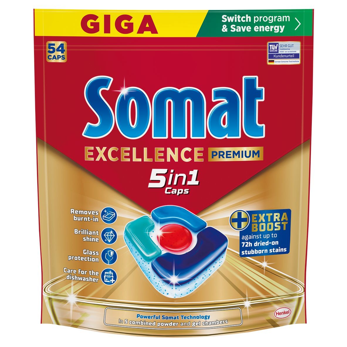 Drogerie a kosmetika - Somat 5in1 54 kapslí