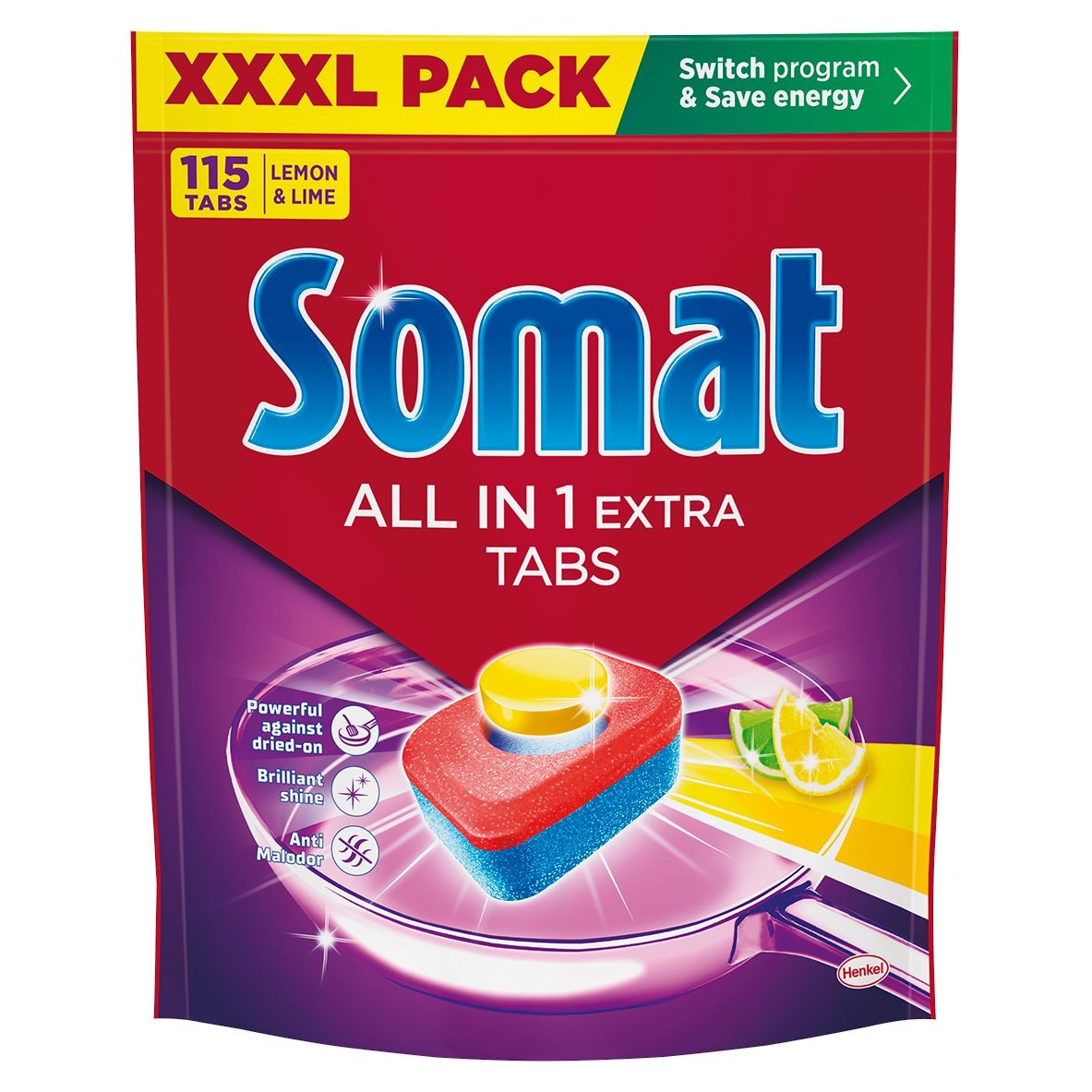 Drogerie a kosmetika - Somat Aio extra tabs lem 115 praní