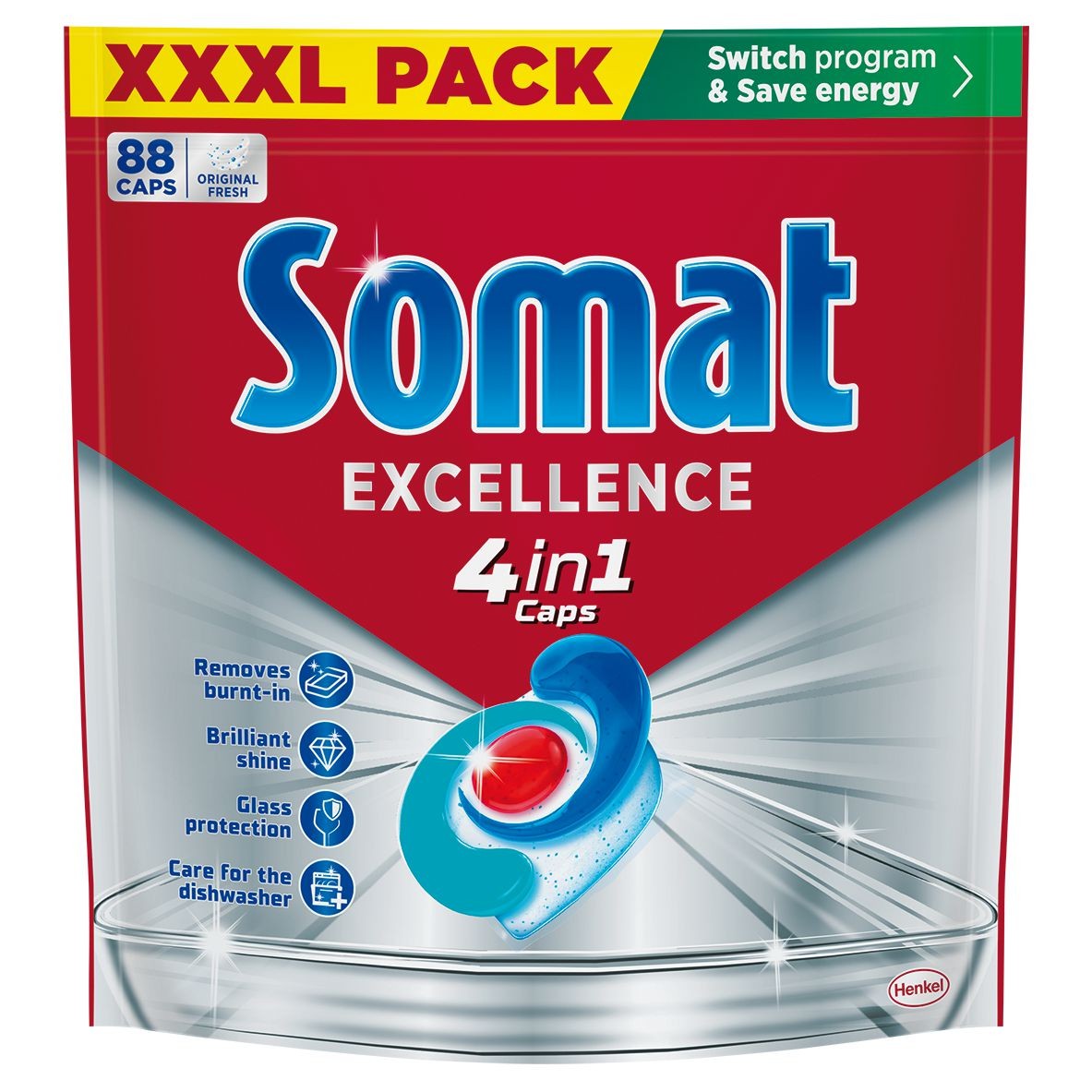 Drogerie a kosmetika - Somat Excellence 4IN1 caps 88 praní