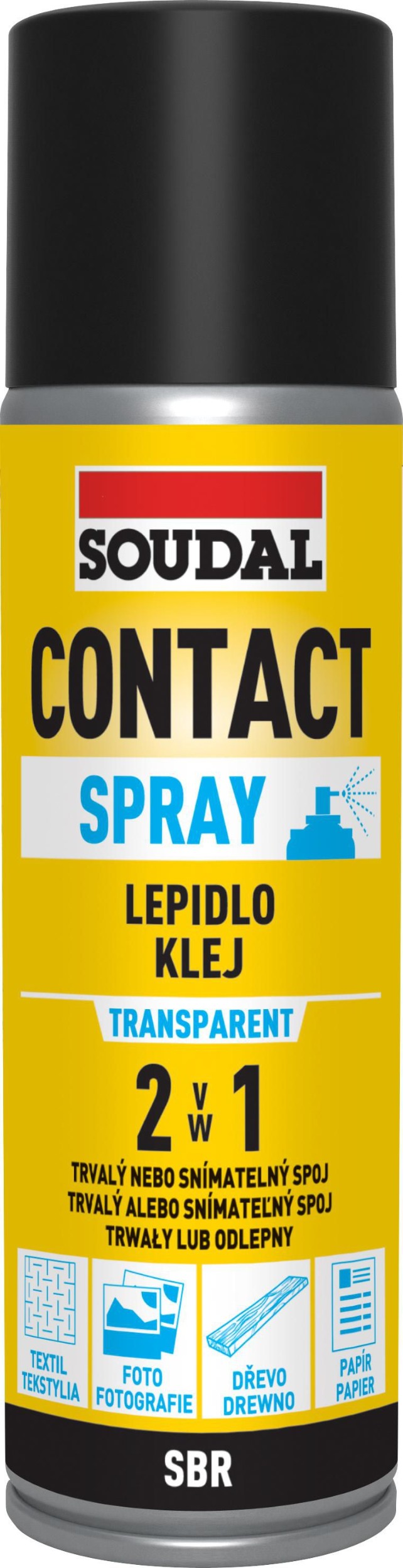Domácnost a Zahrada - Soudal Contact spray lepidlo 2v1 300ml
