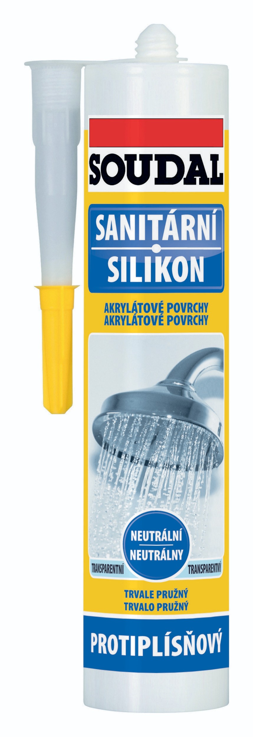 Domácnost a Zahrada - Soudal Sanitární neutrální silikon transparent