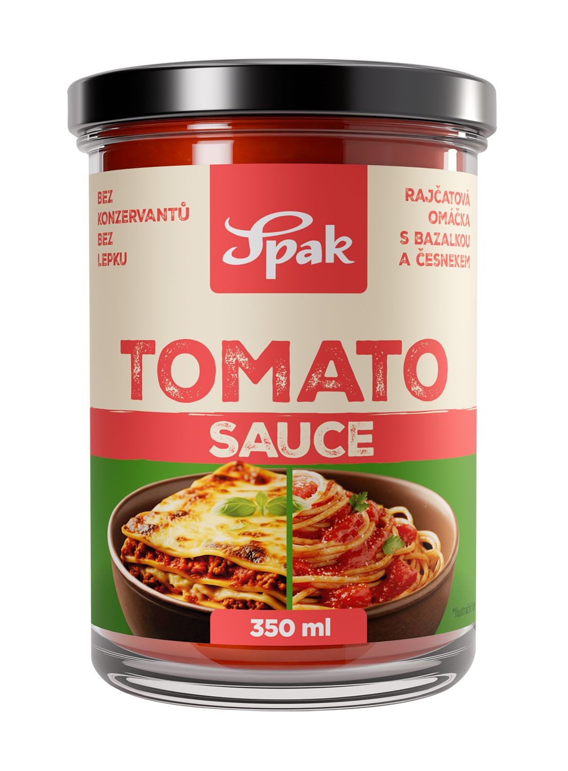 Trvanlivé potraviny - Spak omáčka Tomato 350ml