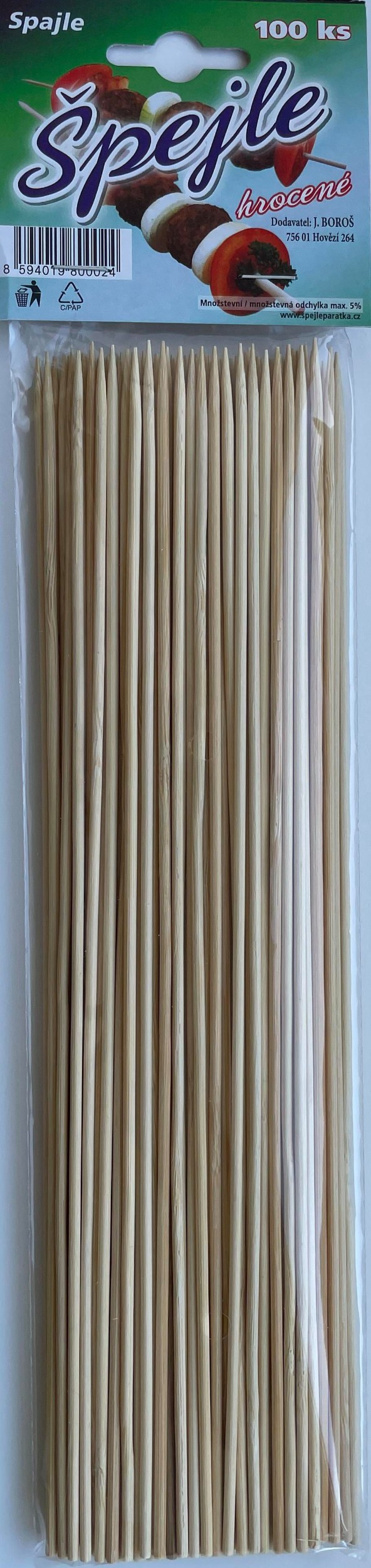 Domácnost a Zahrada - Špejle hrocené 27cm 100ks