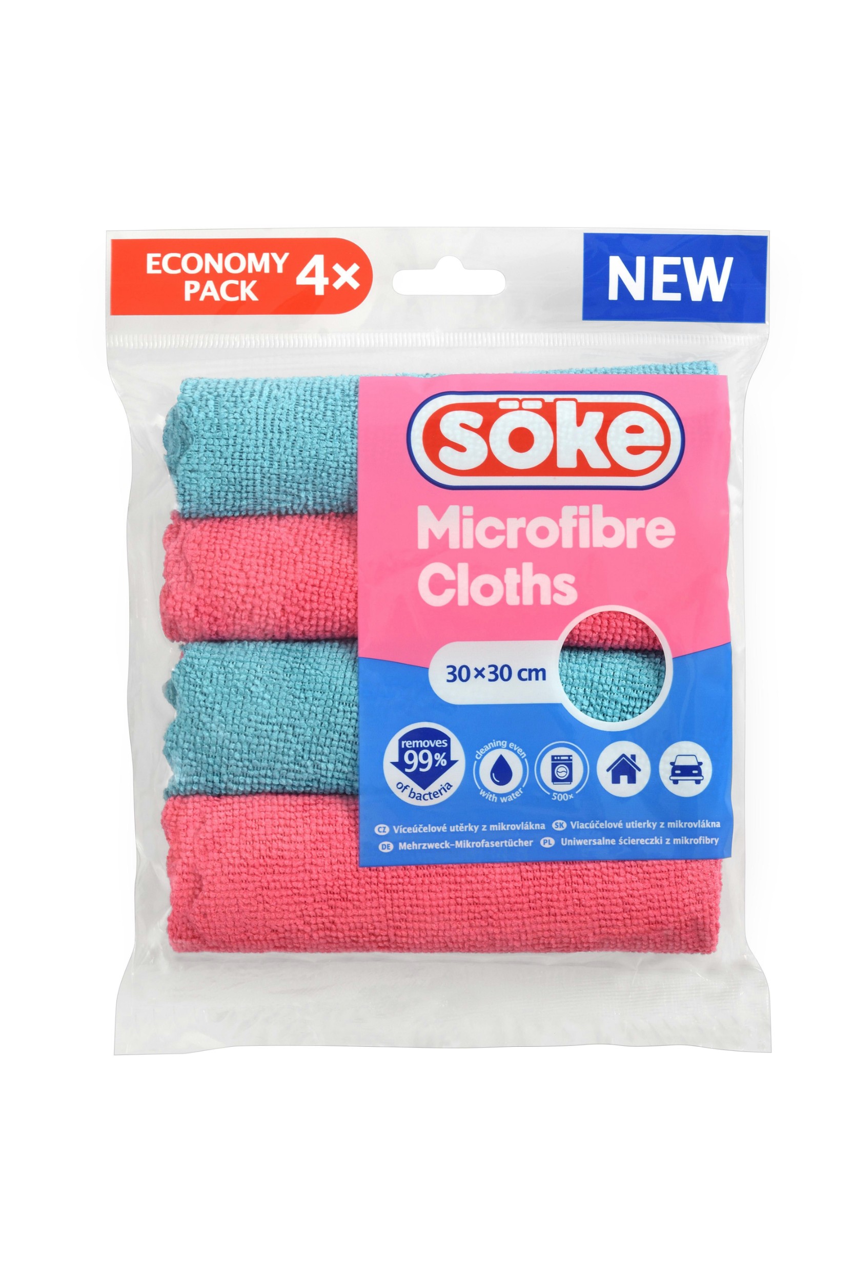 Drogerie a kosmetika - Spontex Mikroutěrka SÖKE 4 ks
