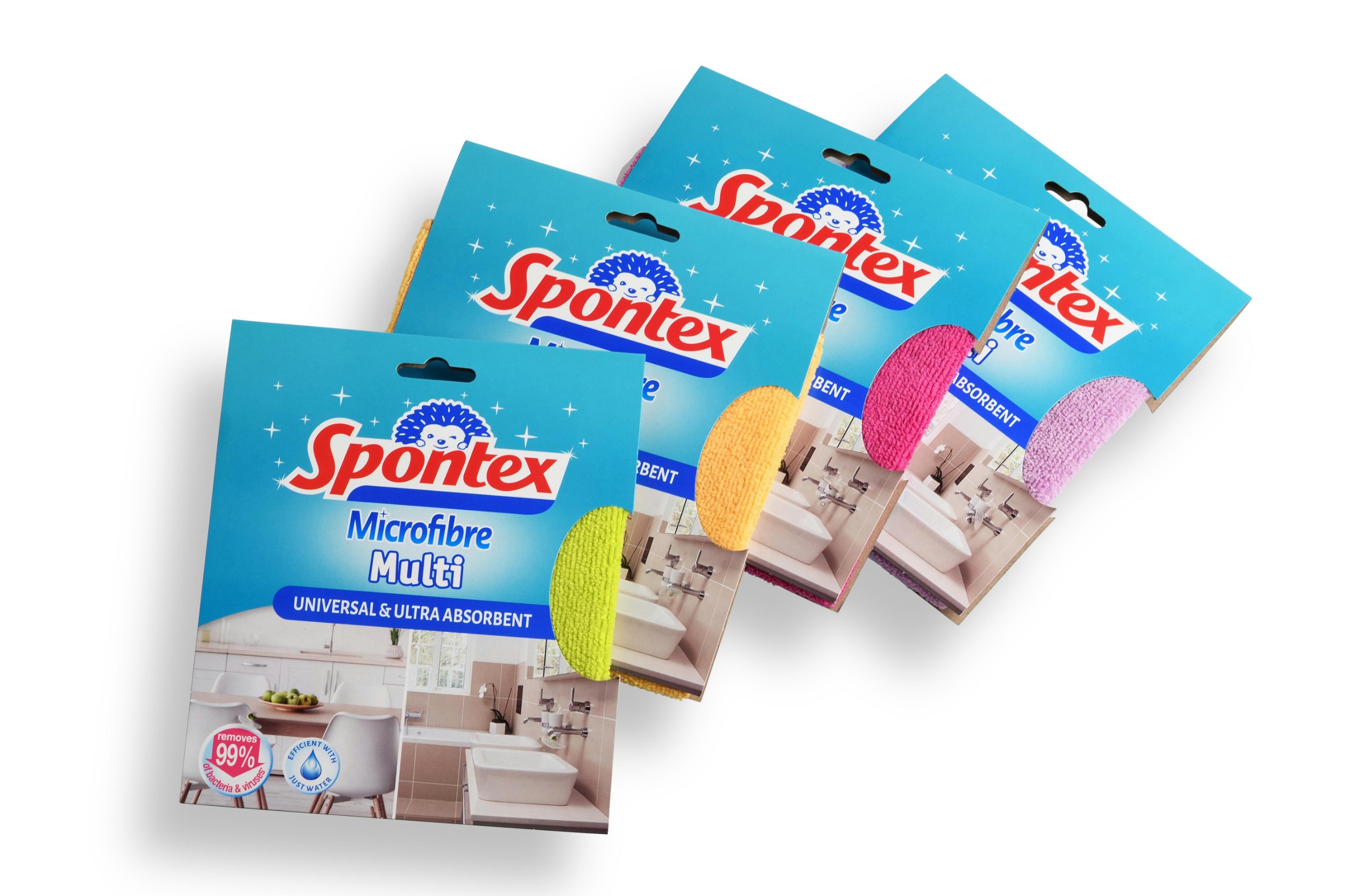 Domácnost a Zahrada - Spontex Multi utěrka z mikrovlákna různé barvy 1 ks
