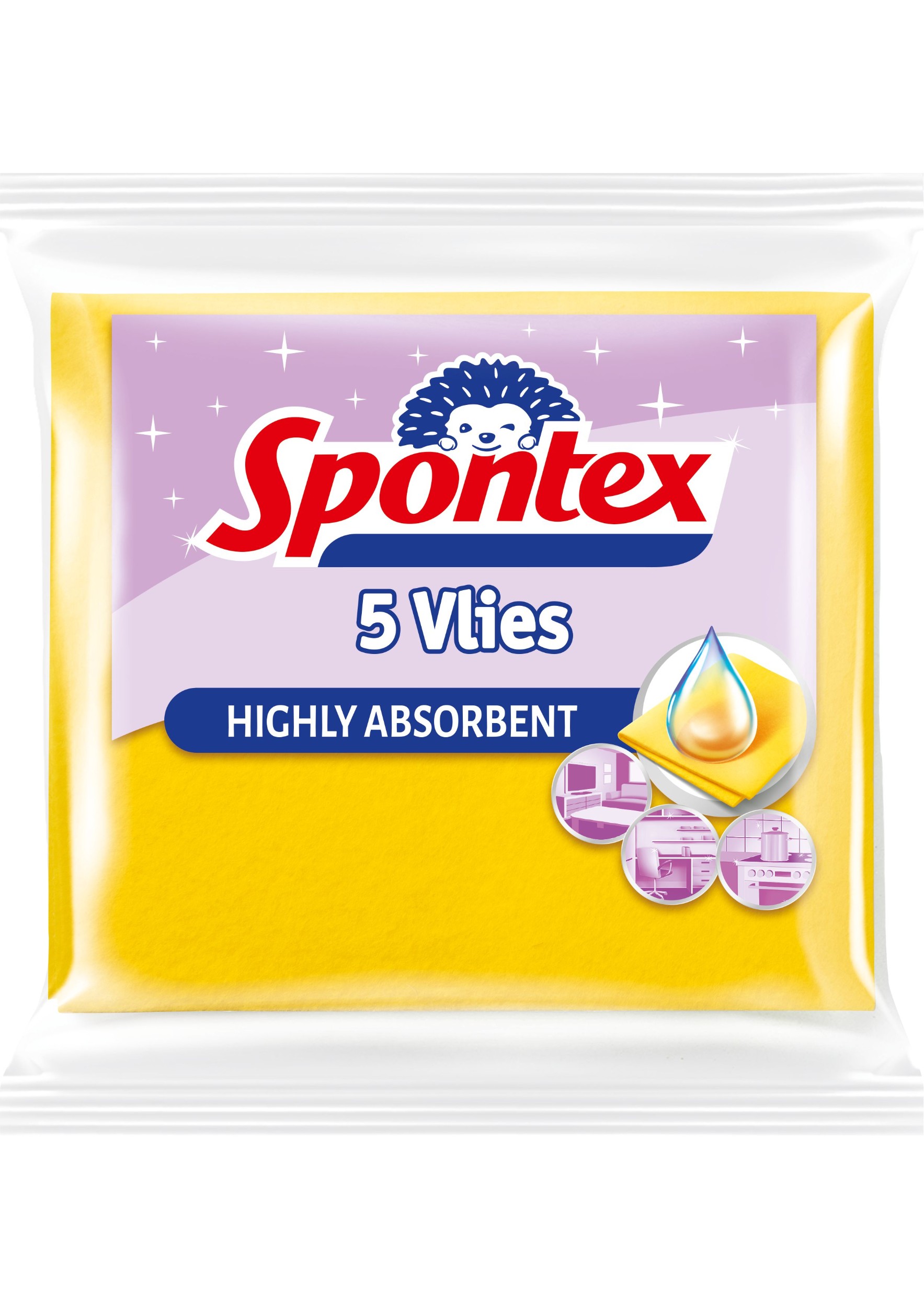 Drogerie a kosmetika - Spontex Rychloutěrka Vlies 5ks
