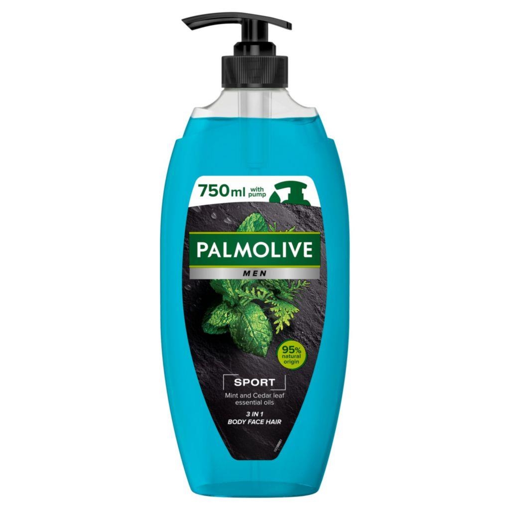 Drogerie a kosmetika - Sprchový gel Palmolive For Men Sport pumpa 750 ml