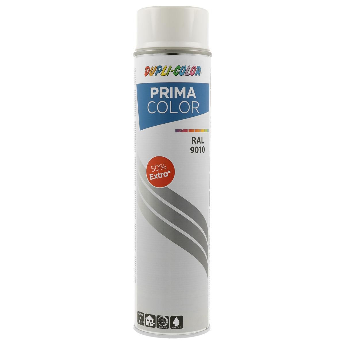 Sprej Dupli-color Prima RAL9010 lesk 600ml
